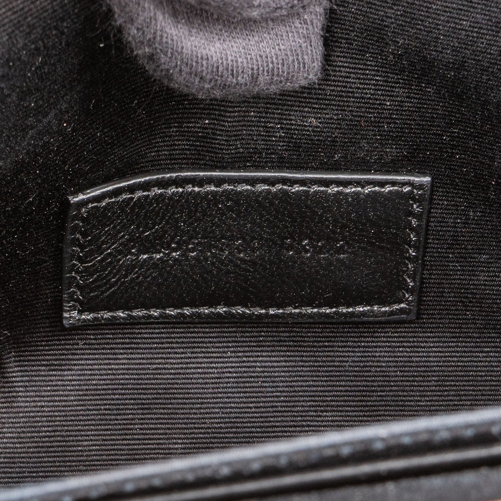 Saint Laurent Chevron Grain de Poudre Matelassé Pouch