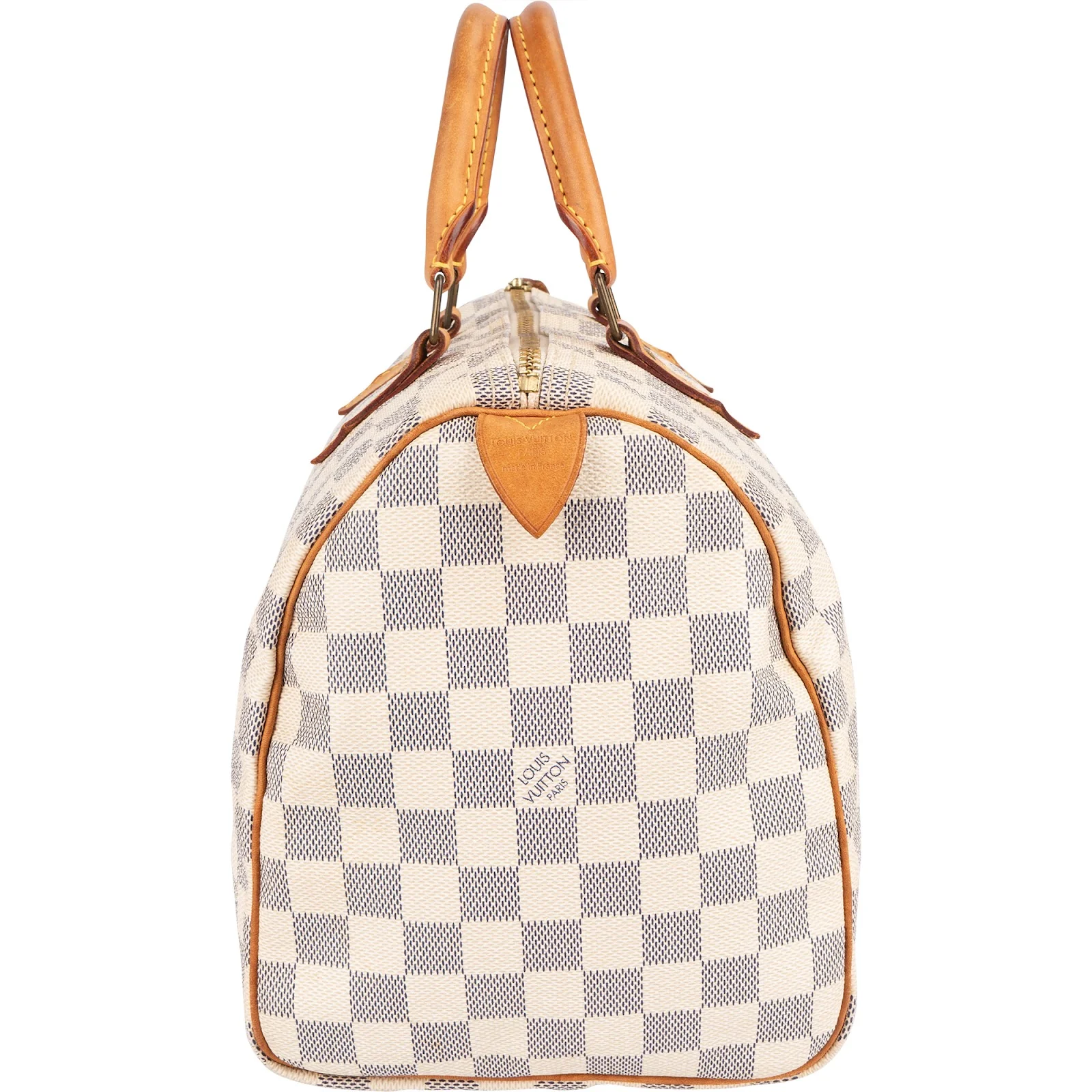 Louis Vuitton Monogram Damier Azur Canvas Speedy 30 Boston Bag