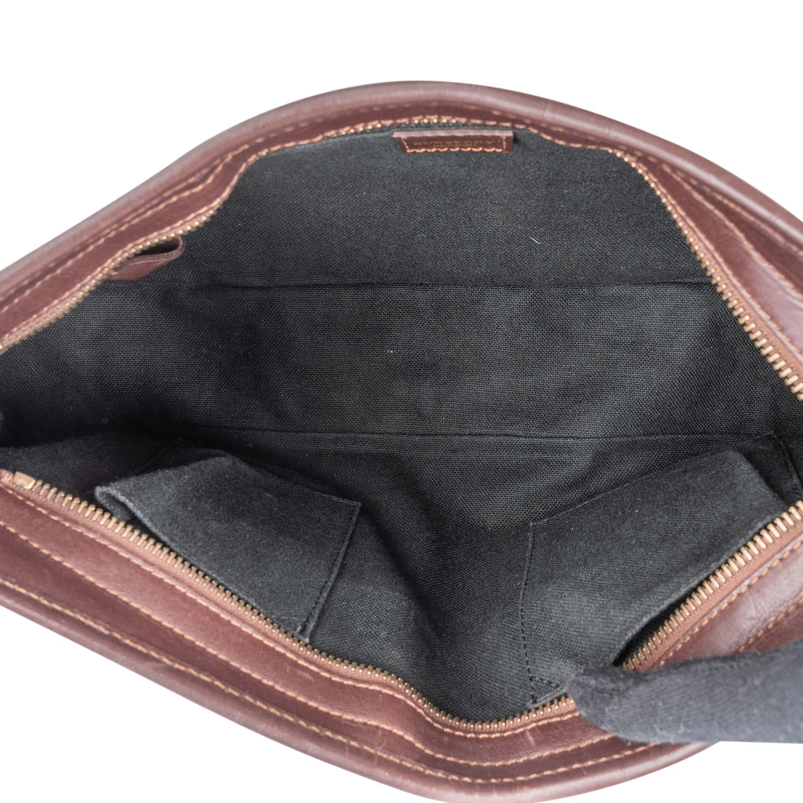 Burberry Haymarket Check Double Pocket Hobo Shoulder Bag