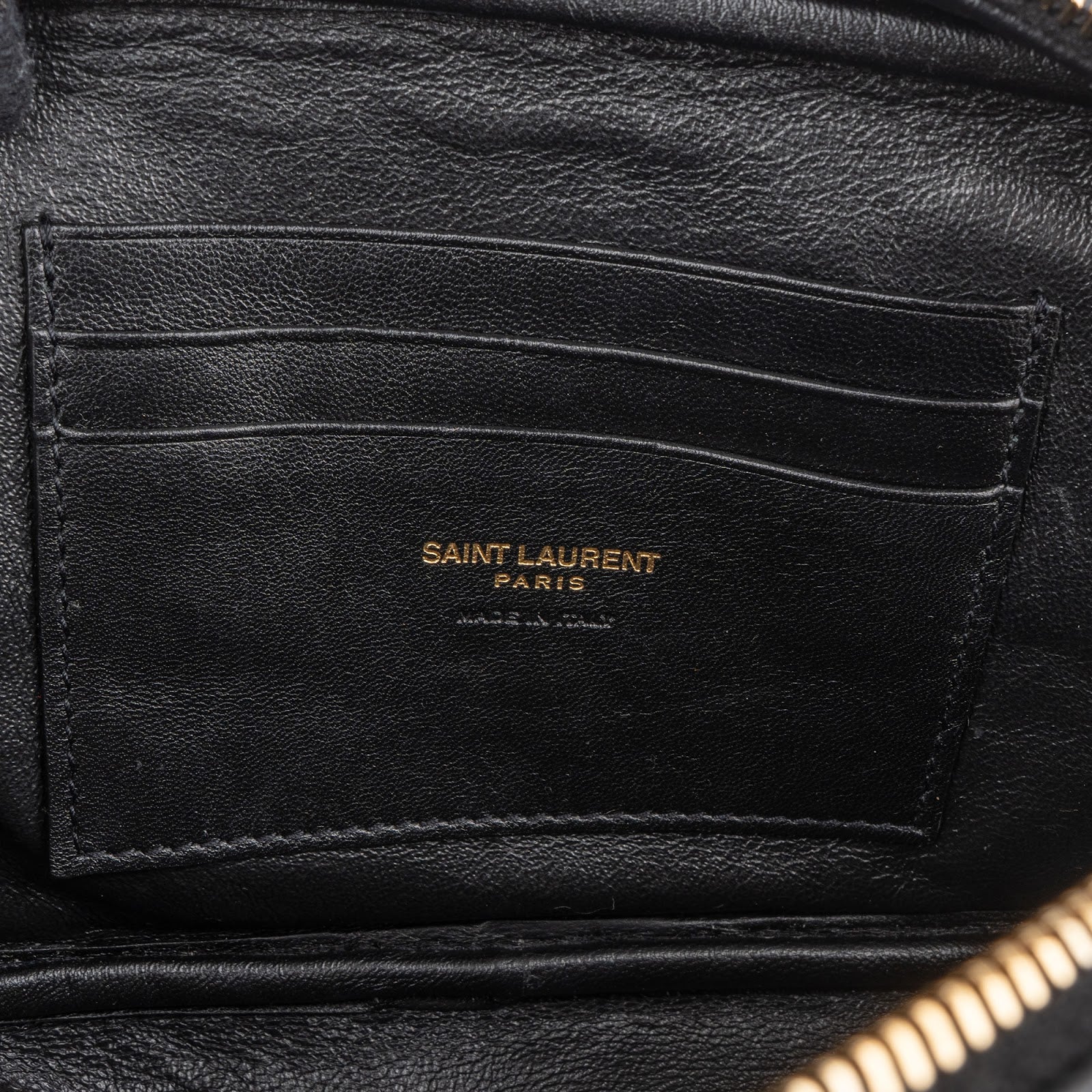 Saint Laurent Polka Dot Leather Lou Camera Crossbody Bag