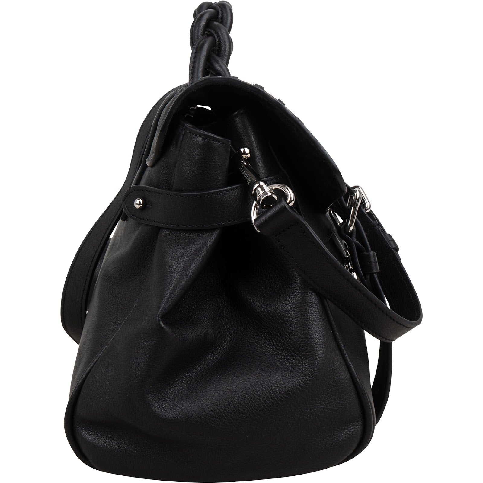 Mulberry Leather Whipstitch Alexa Satchel Handbag