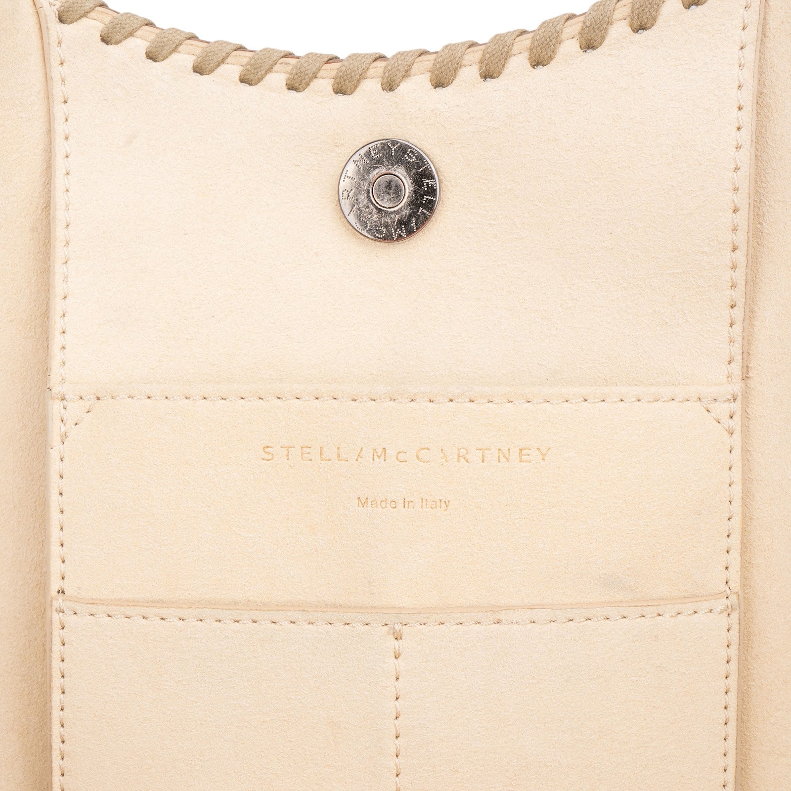Stella McCartney - Shaggy Deer Raffia Falabella-schoudertas