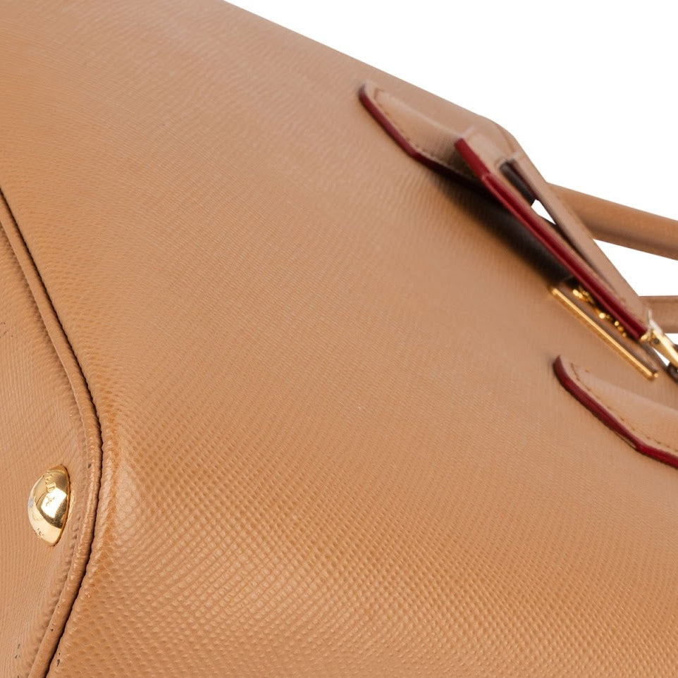 Prada Saffiano Leather Double Handbag