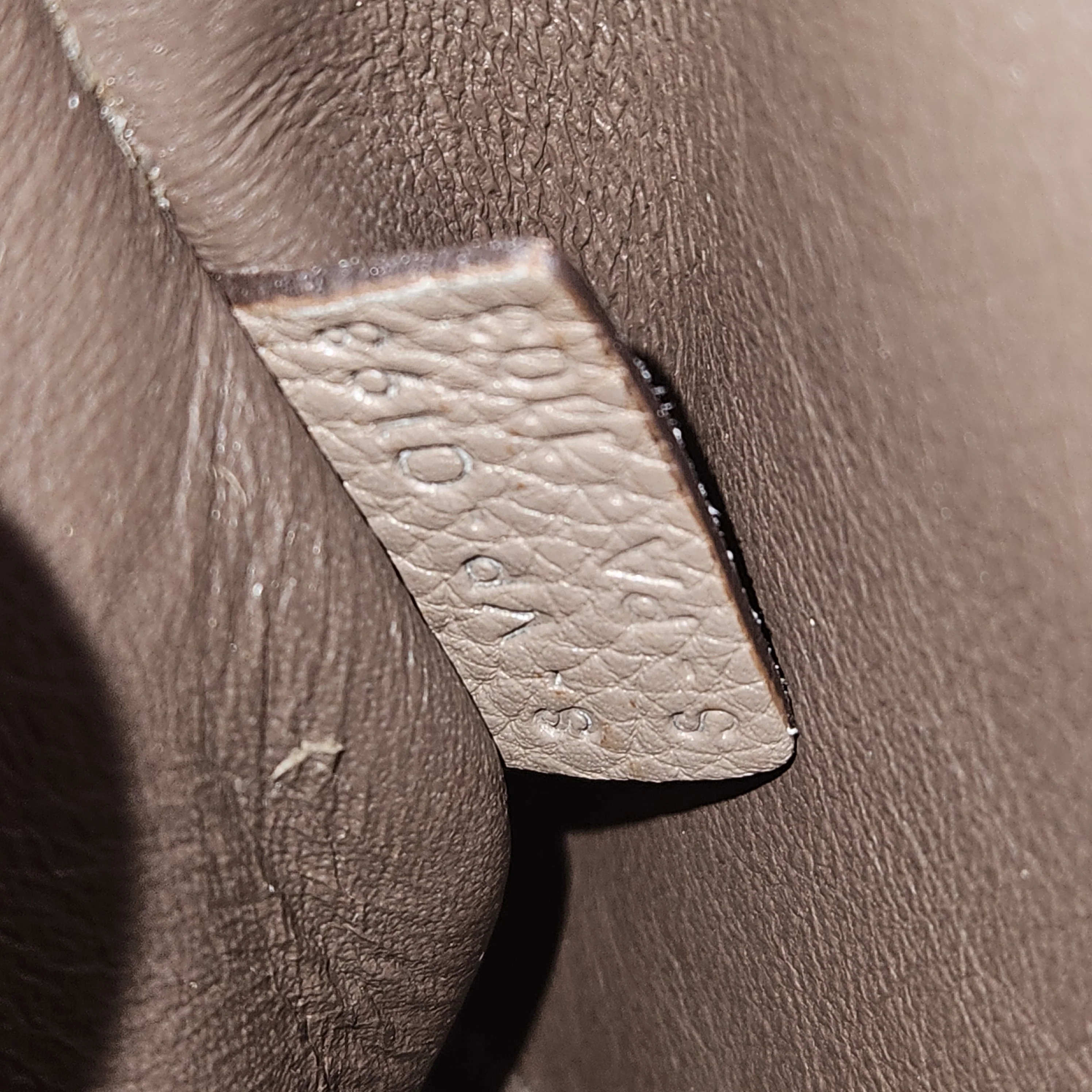Céline Drummed Calfskin and Suede Trapeze Handbag