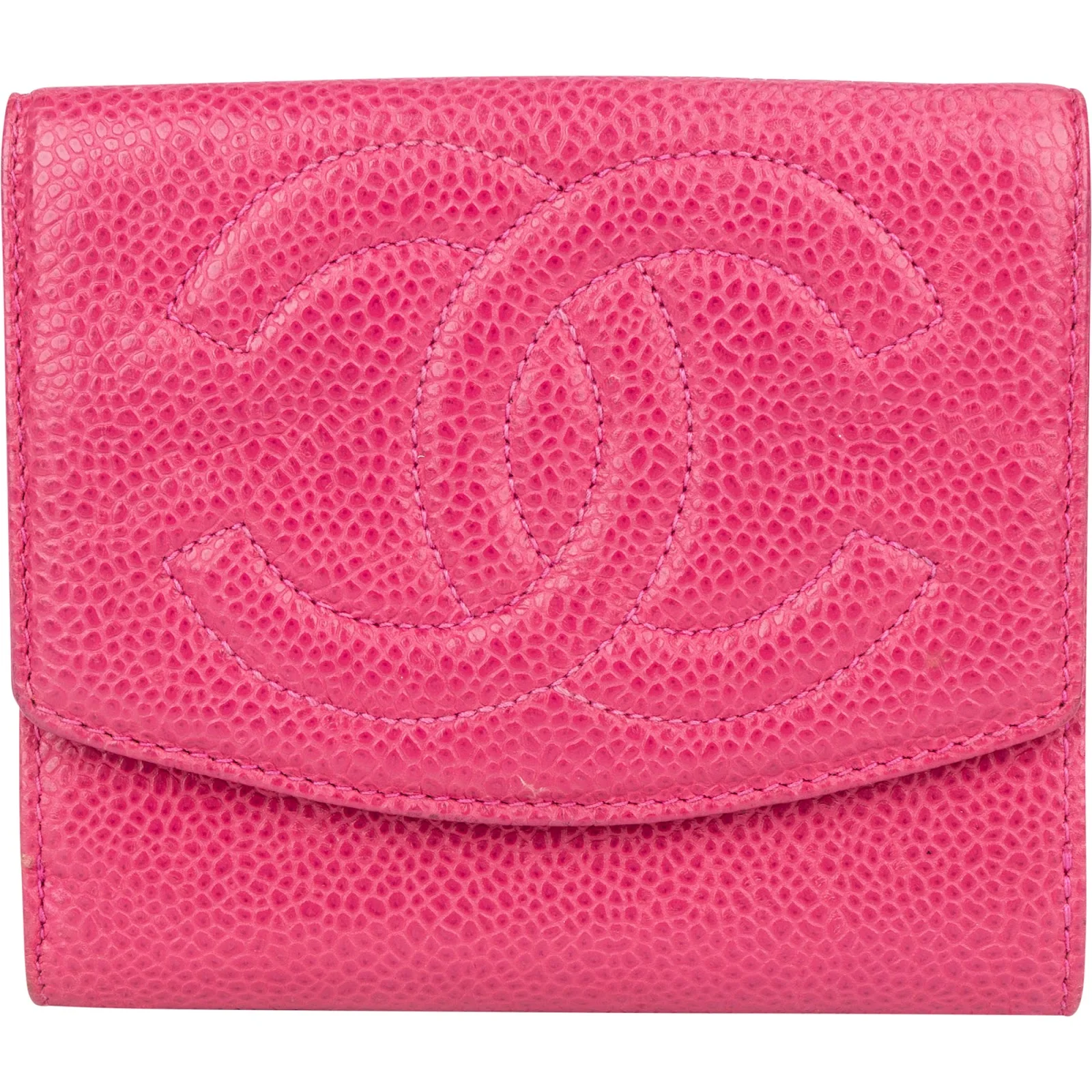 Chanel Caviar Leather CC Bifold Wallet
