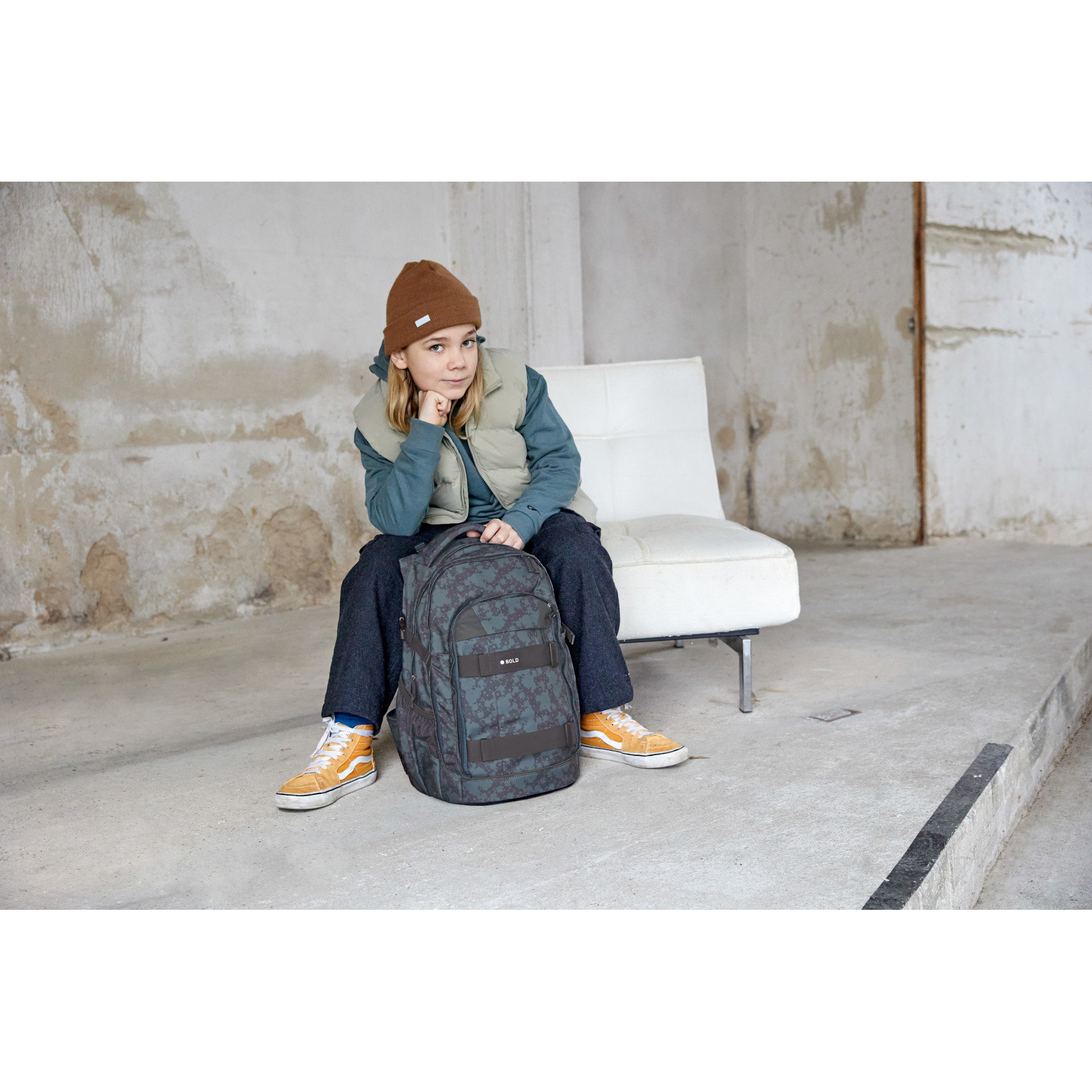 School Backpack Origin Bold - Spots Blue