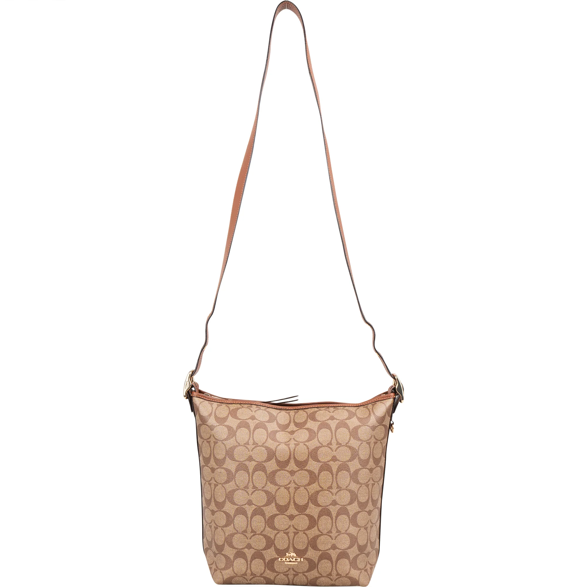 Coach Signature Canvas Monogram Val Crossbody Bag