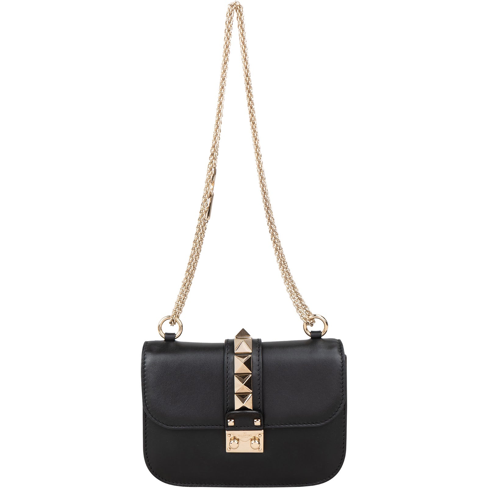 Valentino Garavani  Glam Lock Flap Crossbody Bag