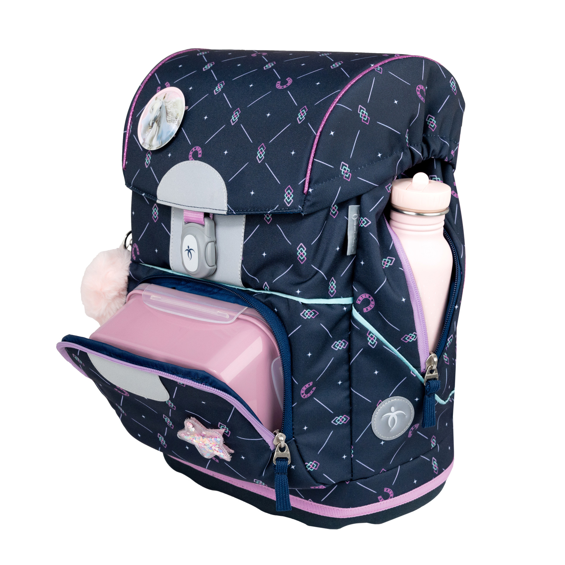 Motion ergonomisches Schulranzenset 5tlg. - Midnight Gallop