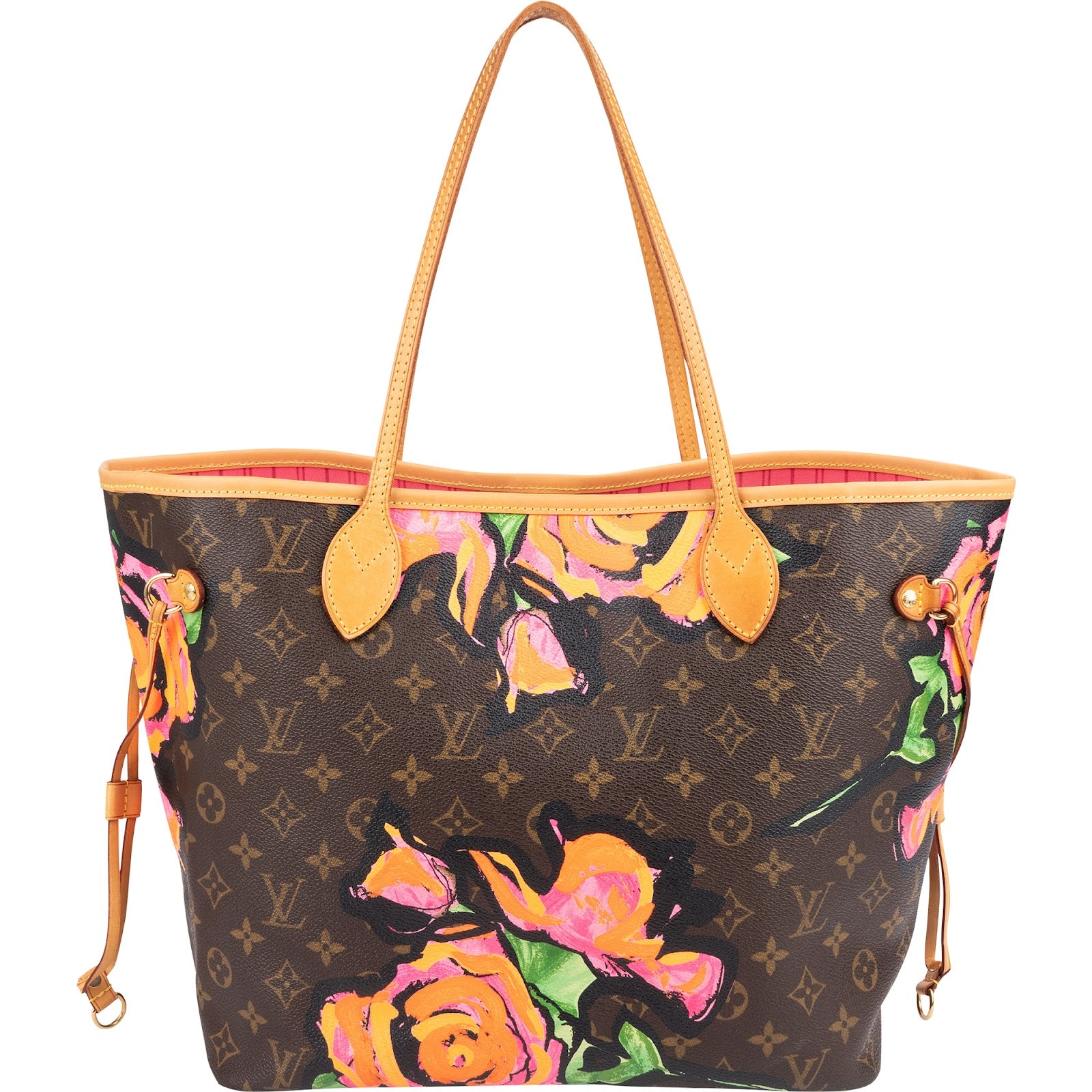 Louis Vuitton Limited Monogram Roses Neverfull MM Shopper