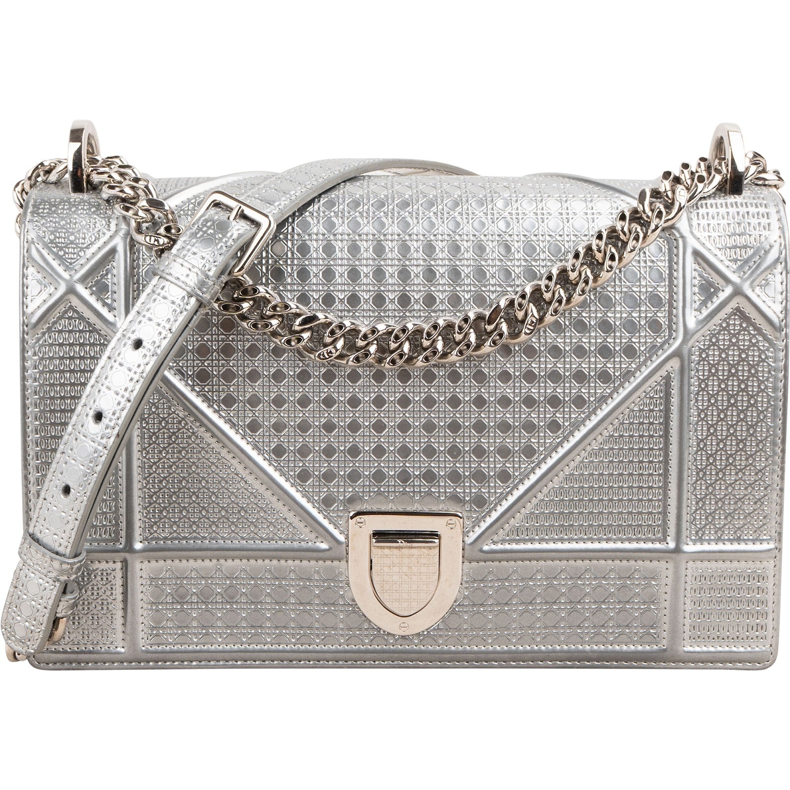 Christian Dior - Metallic Diorama Flap Crossbody Bag