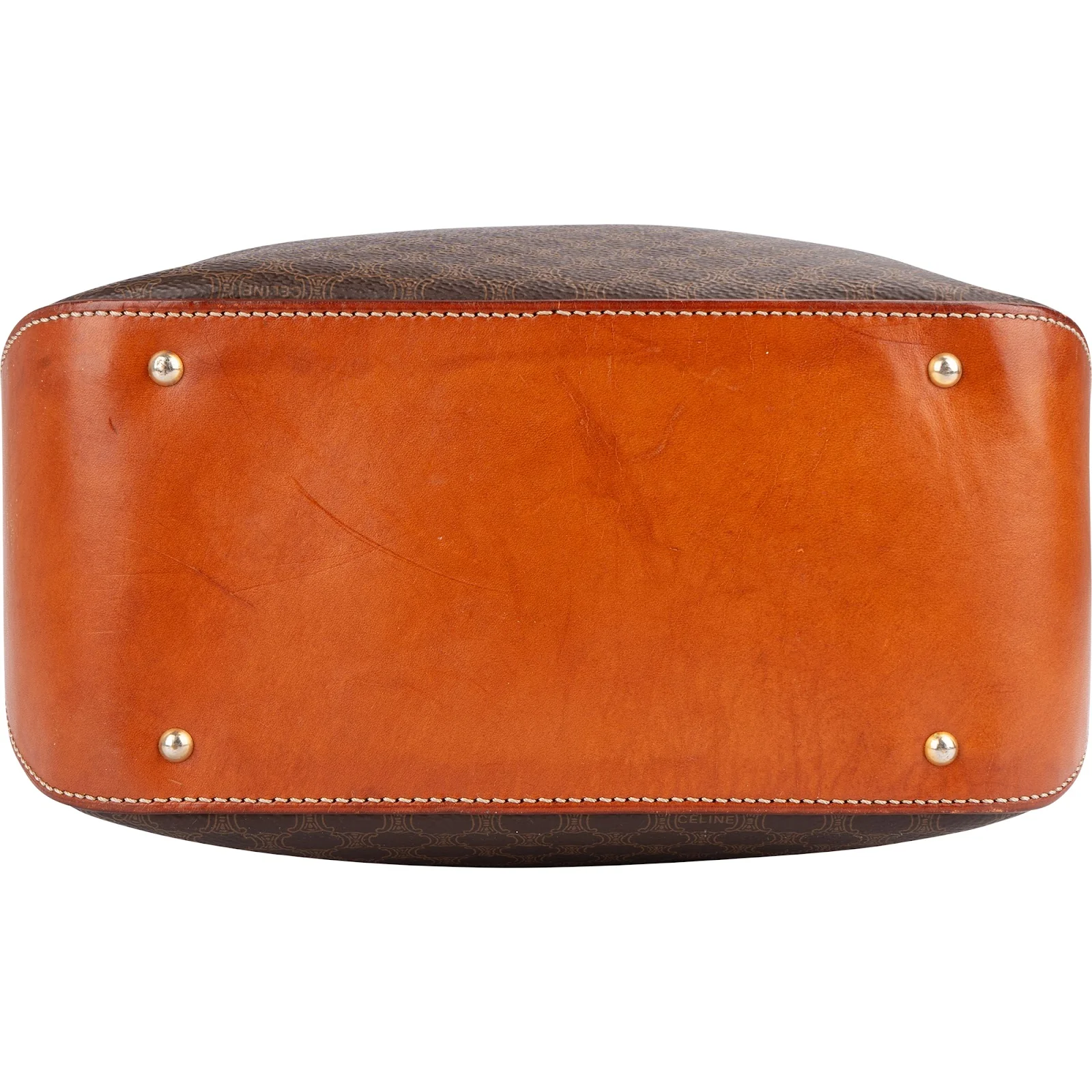 Celine Macadam Monogram Drawstring Bucket Crossbody Bag