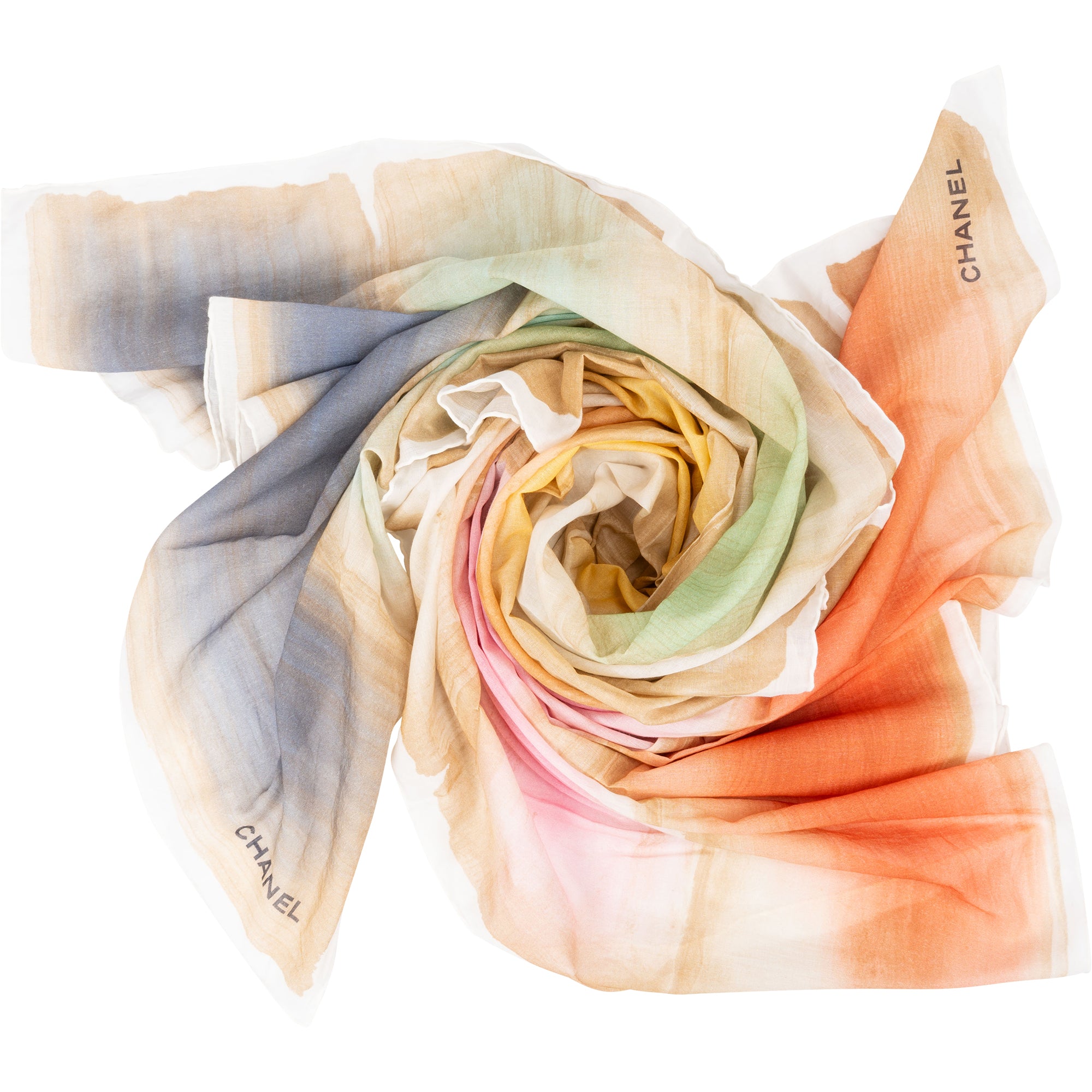 Chanel – Veelkleurige aquareldoek