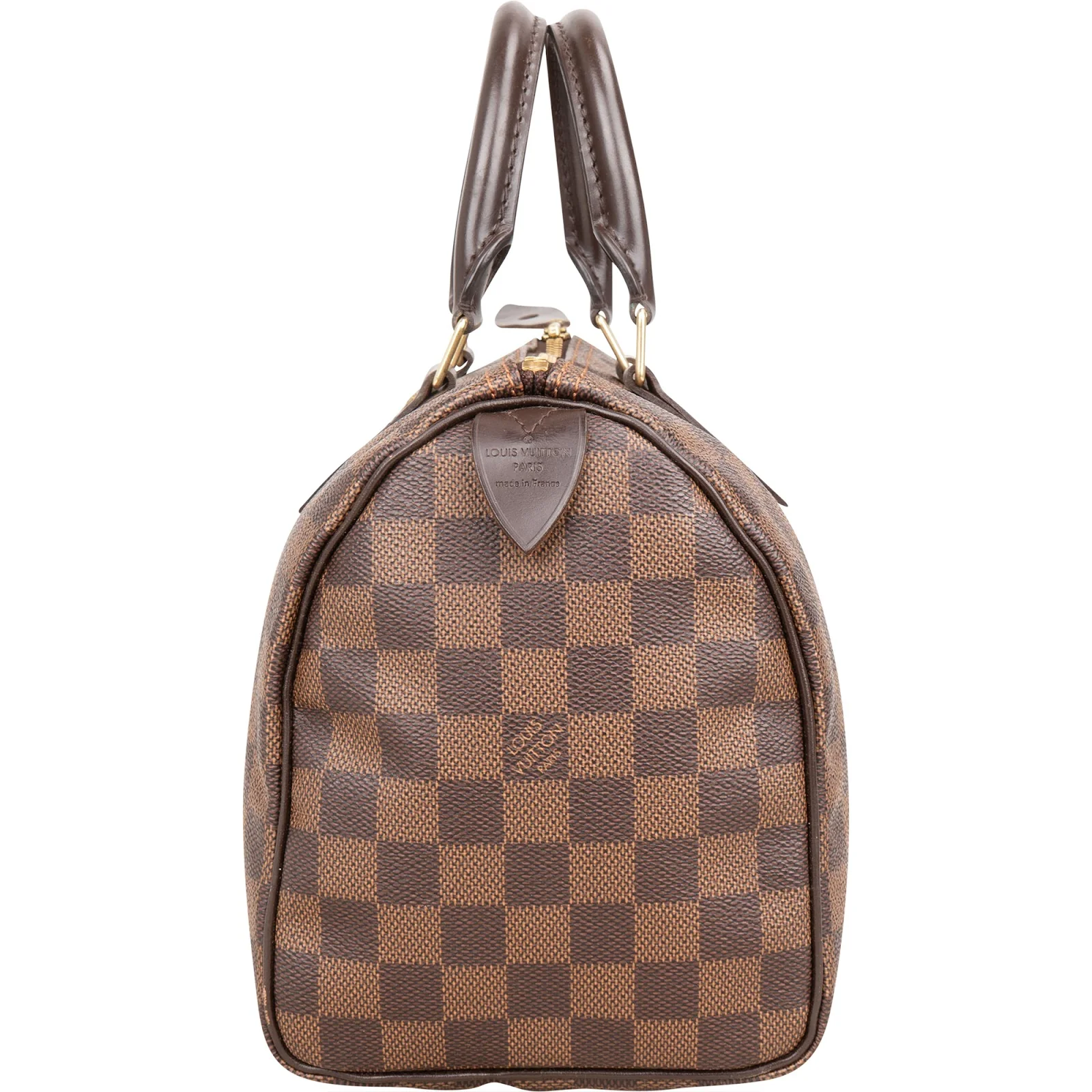 Louis Vuitton Monogram Damier Ebene Speedy 25 Boston Bag