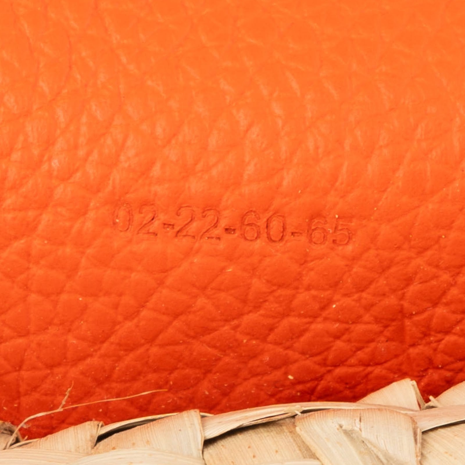 Chloé Grained Calfskin Raffia Marcie Saddle Basket Crossbody Bag