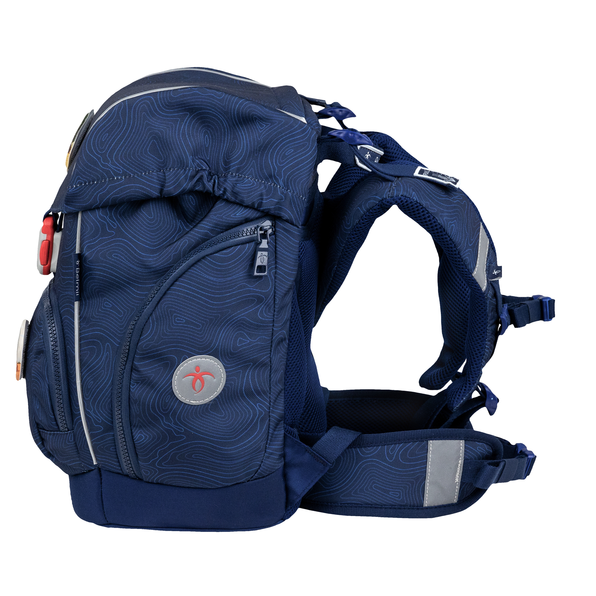 Comfy Plus Schulranzenset 5-teilig - Topographic