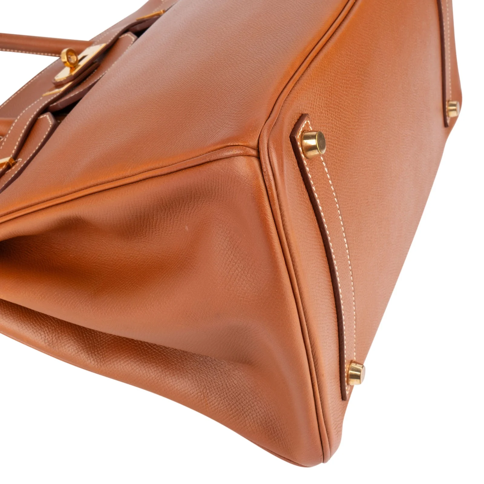 Hermès Brun Courchevel Leather Birkin 35 Handbag