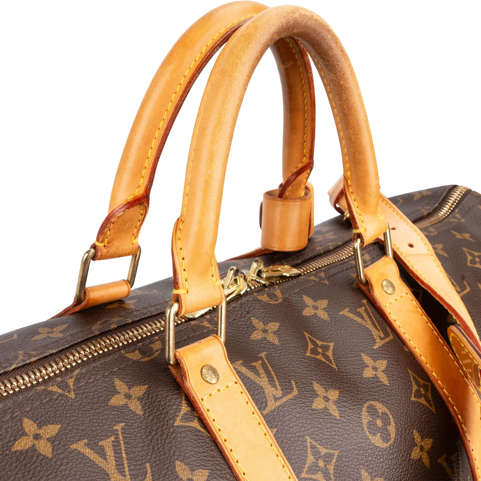 Louis Vuitton Monogram Canvas Keepall 50 Bandoulière Travel Bag