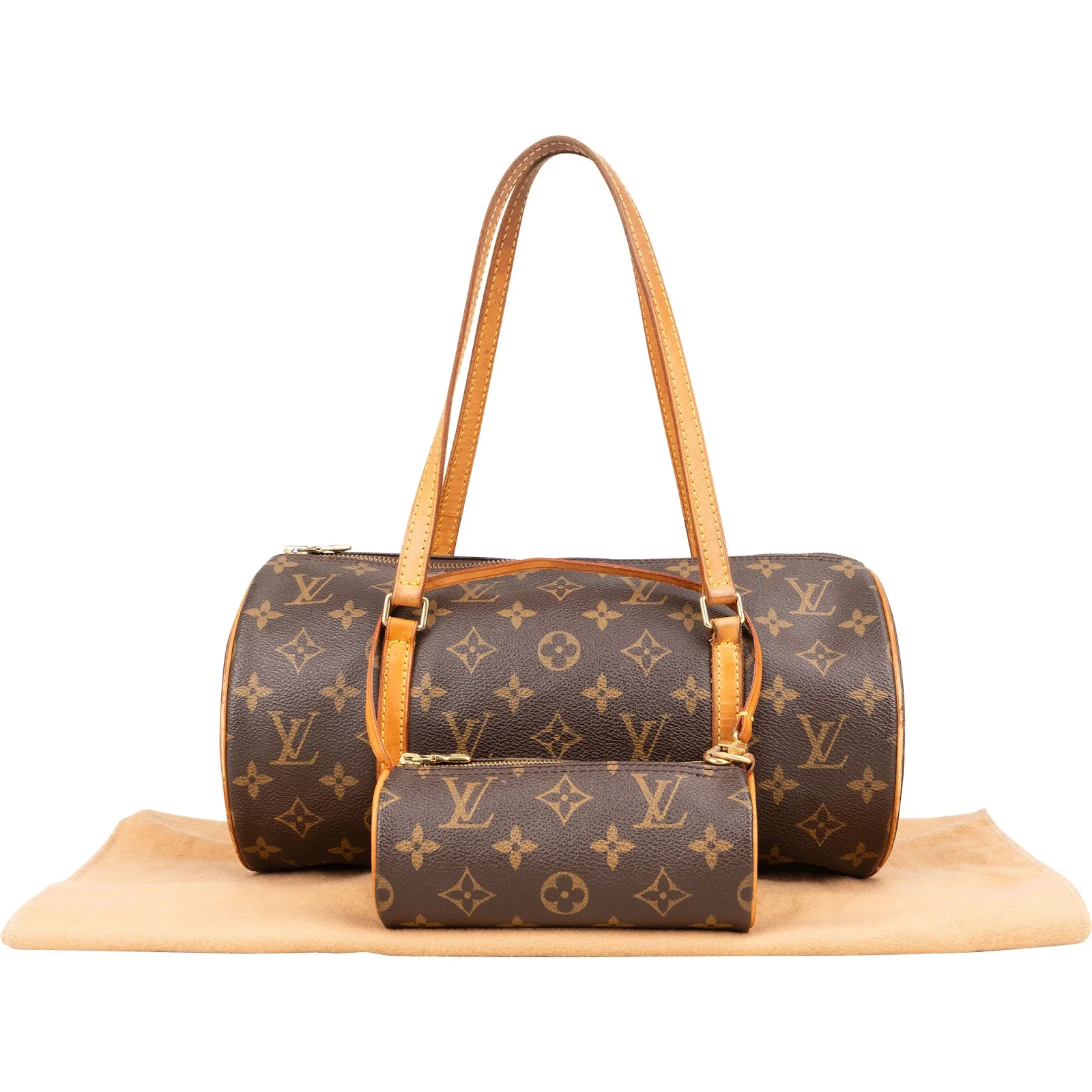 Louis Vuitton Monogram Canvas Papillon Set Shoulder Bag