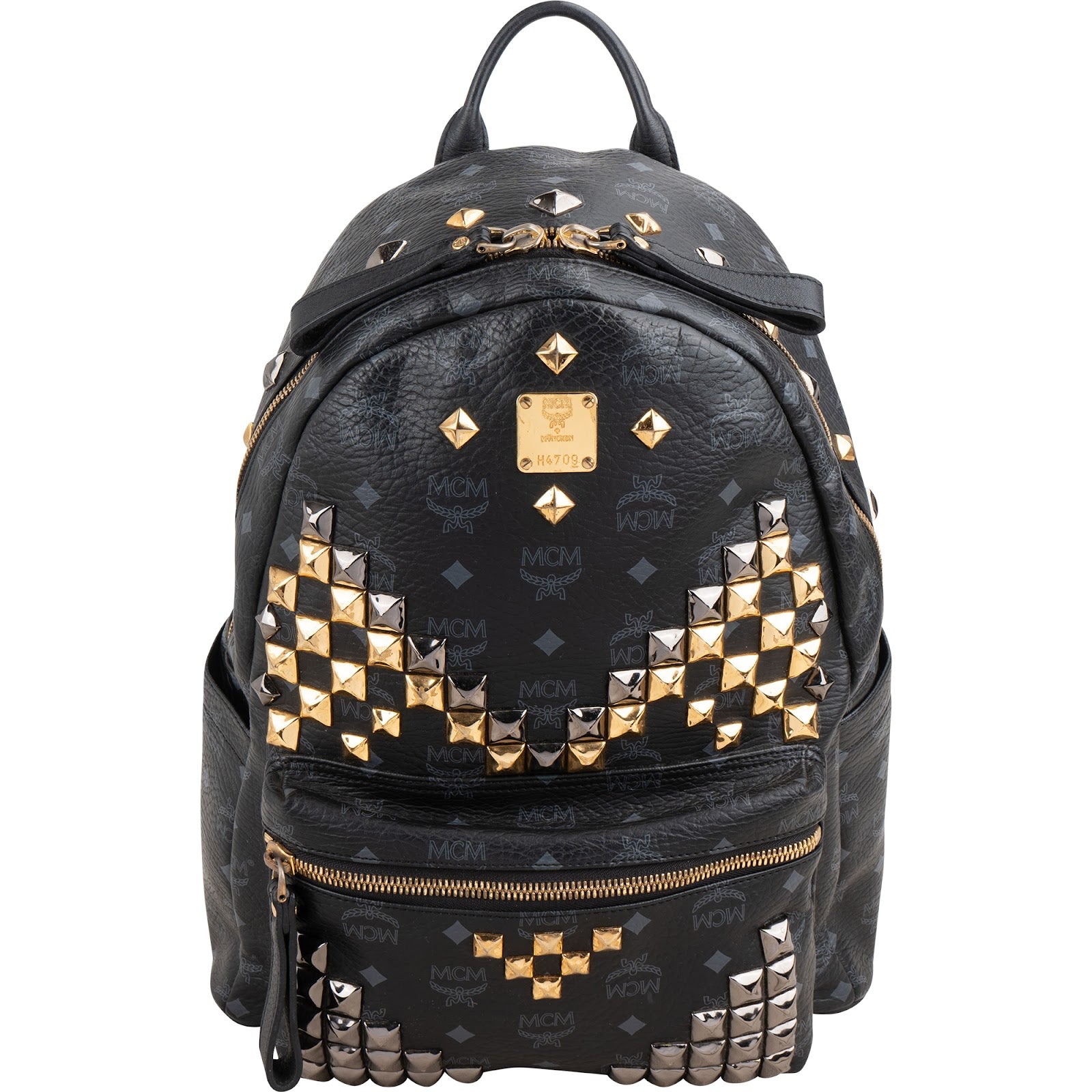MCM - Visetos Stark Studded Backpack