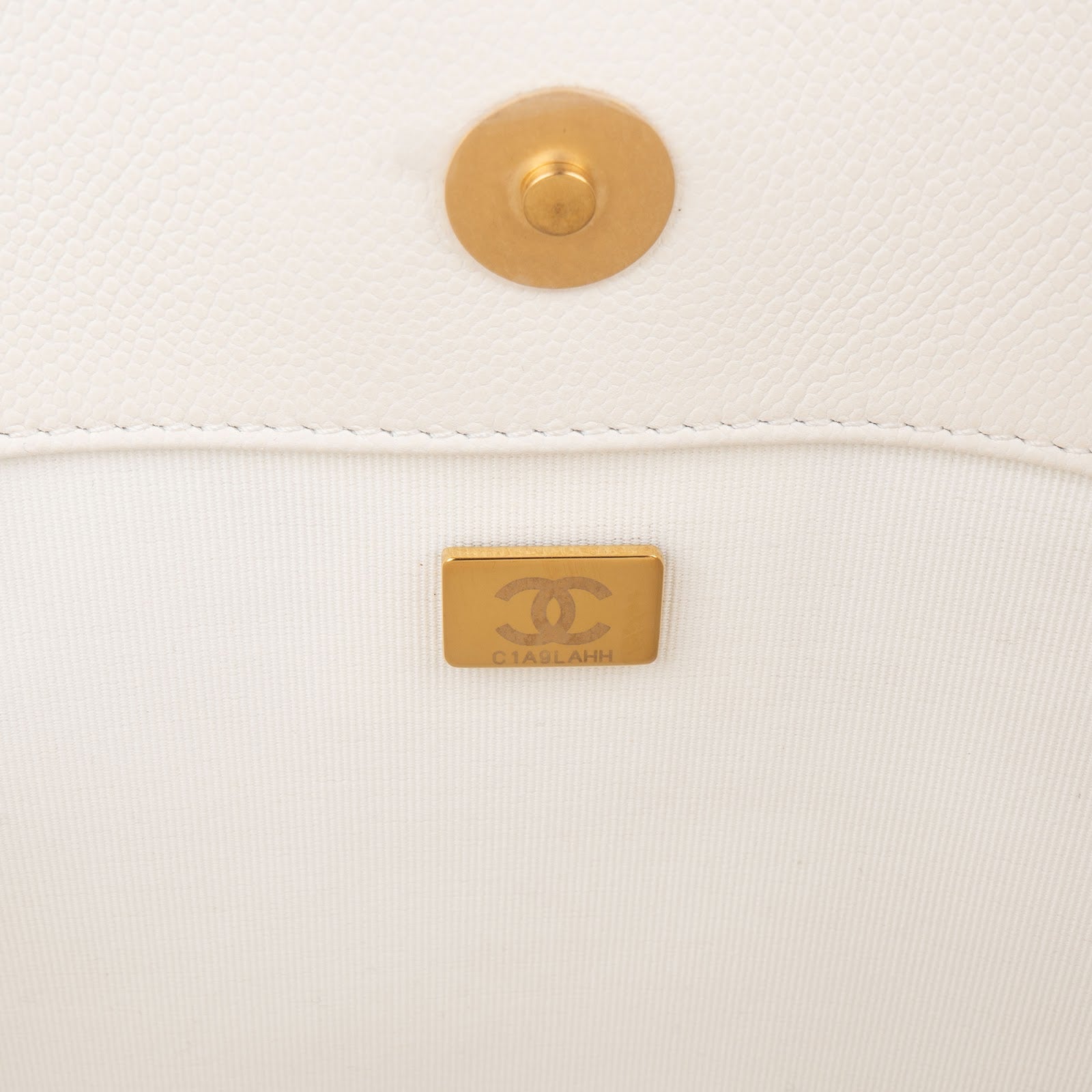 Chanel - Stitching Caviar Leather Handbag