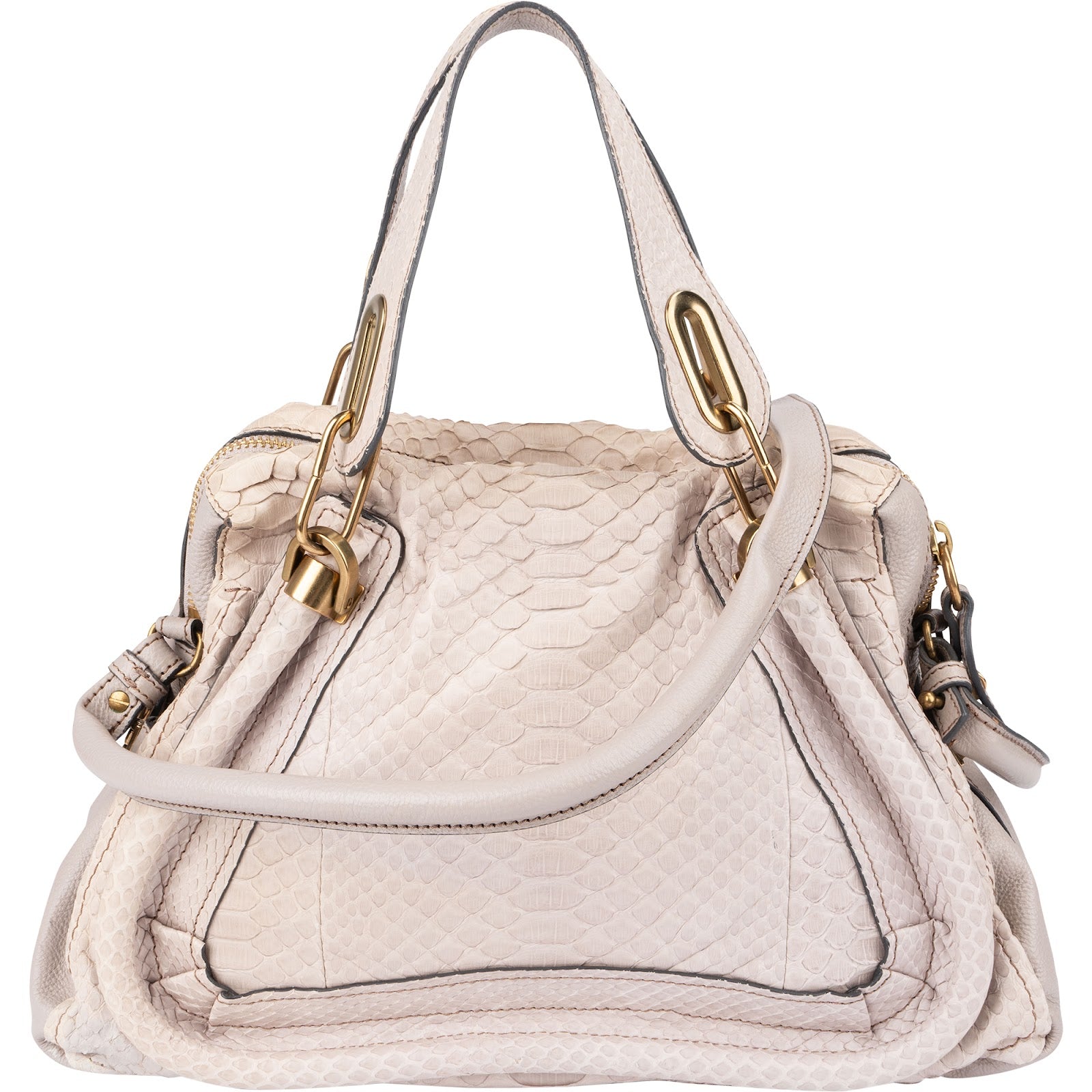 Chloé – Paraty Shoulder Bag aus Pythonleder