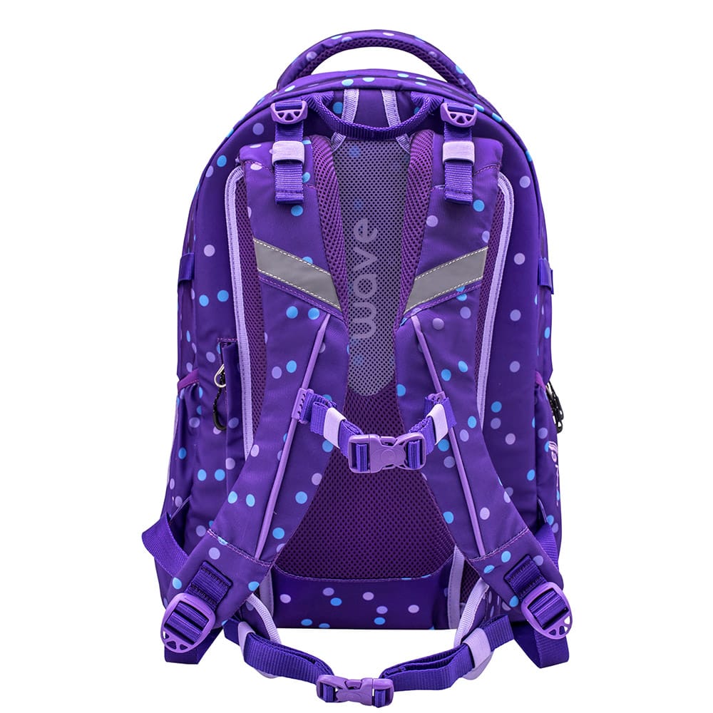 Infinity Rucksack Set 3-teilig - Purple Dots