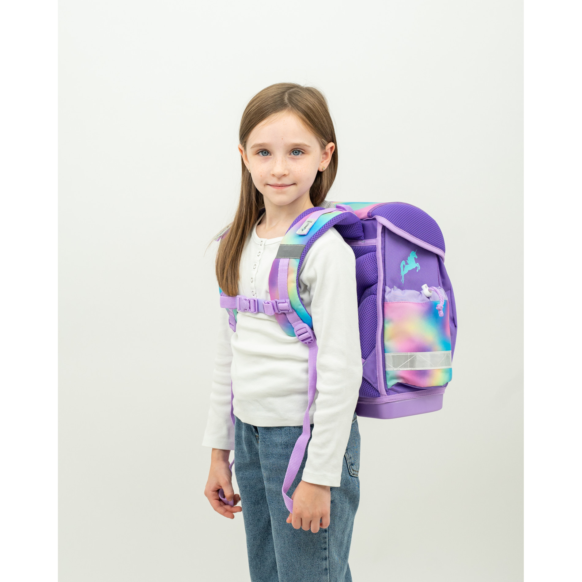 Classy ergonomisches Schulranzenset 4tlg. - Rainbow Color