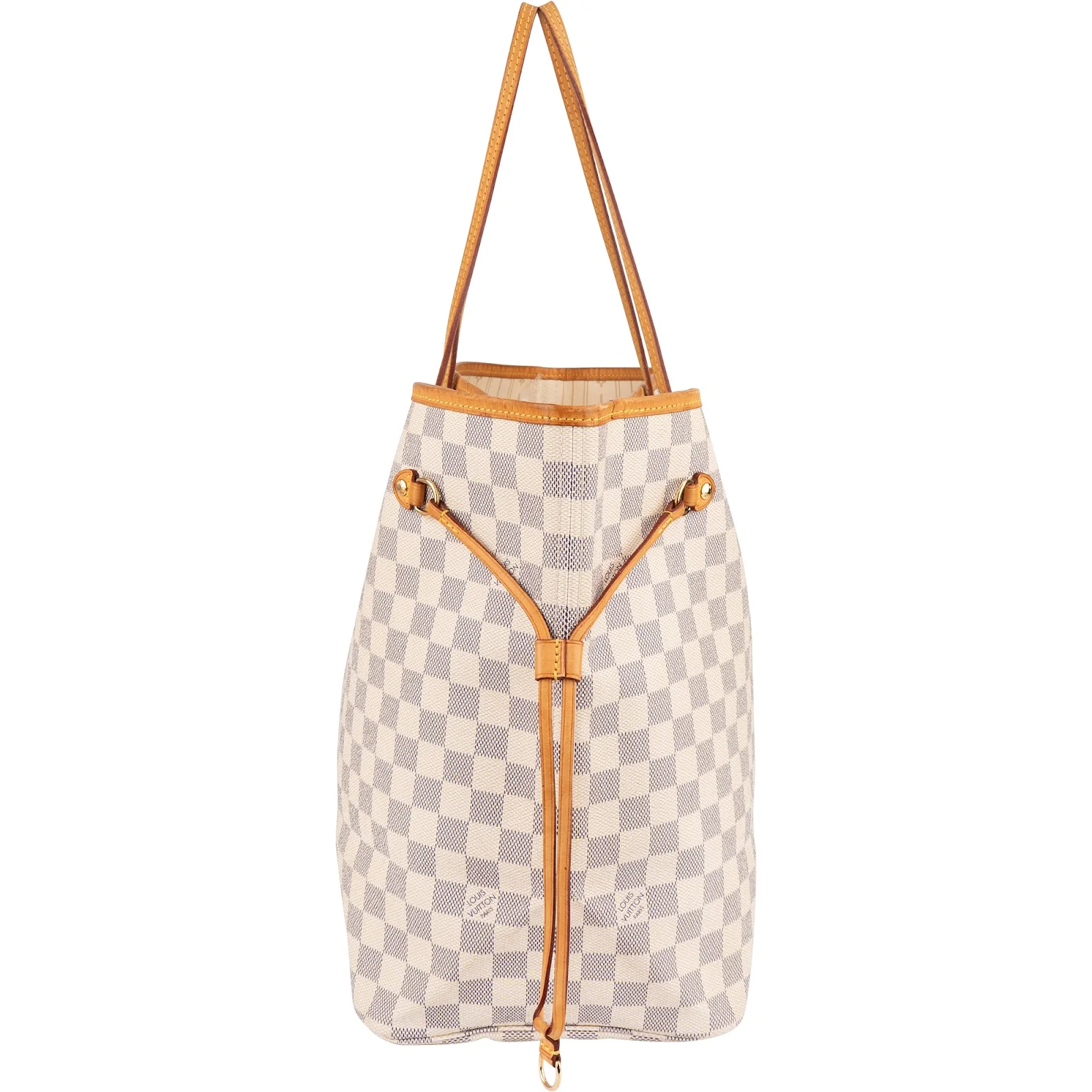 Louis Vuitton Monogram Damier Azur Canvas Neverfull GM Shoulder Bag