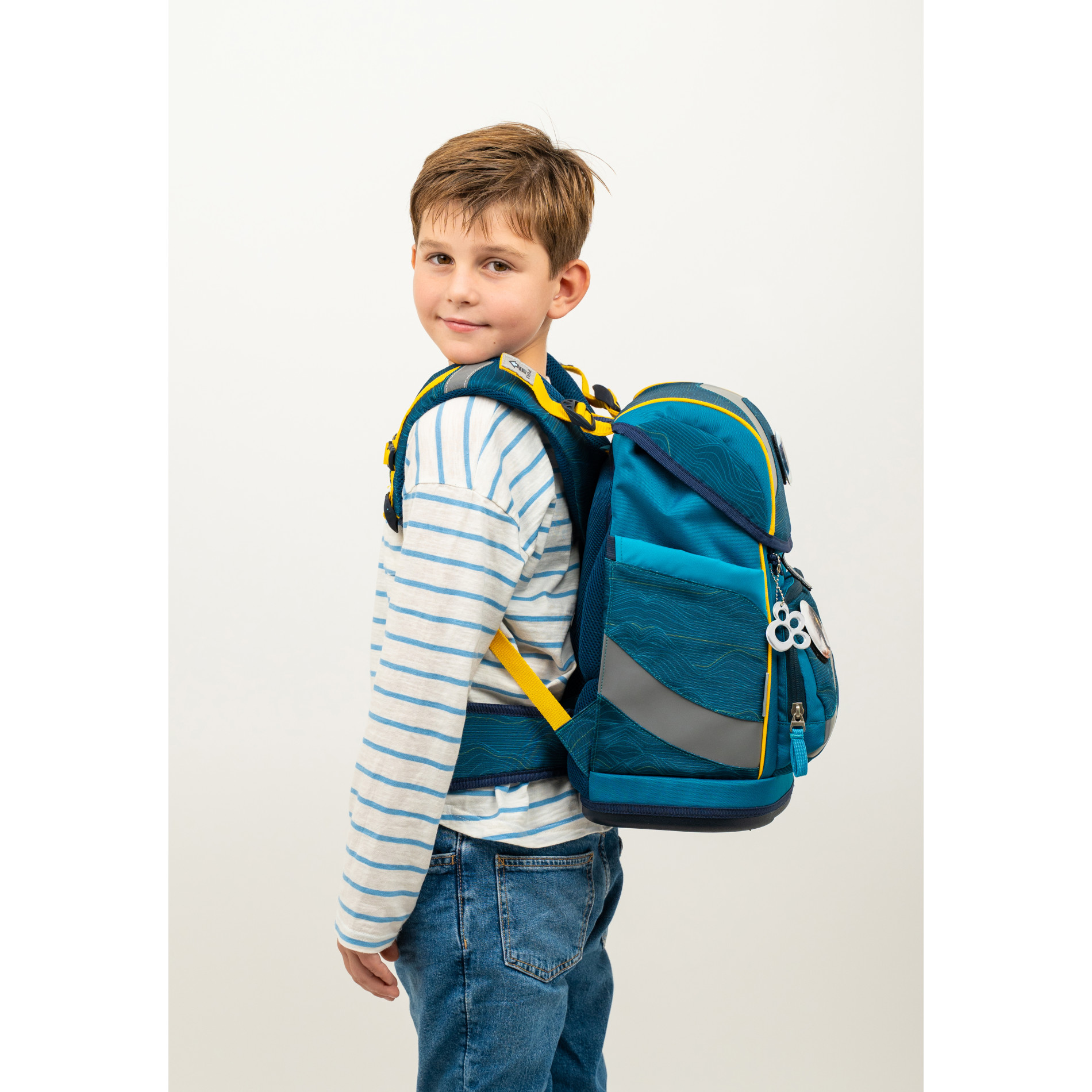 Smarty ergonomisches Schulranzenset 5tlg. - Waves Orange