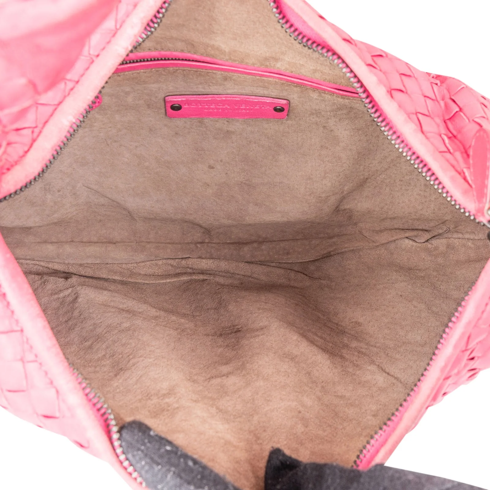 Bottega Intrecciato Leather Belly Hobo Shoulder Bag