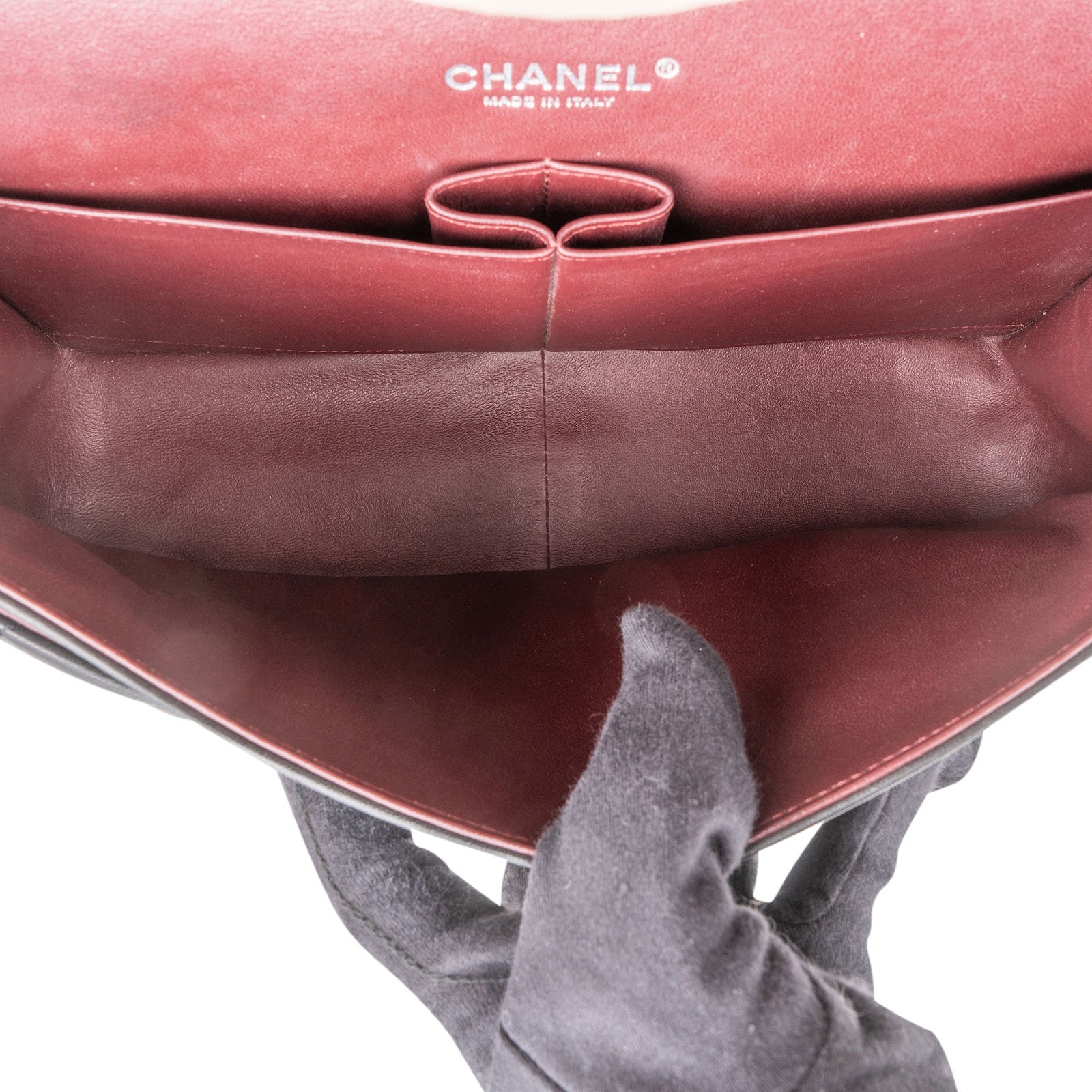 Chanel Quilted Lambskin Jumbo Double Flap Crossbody Bag