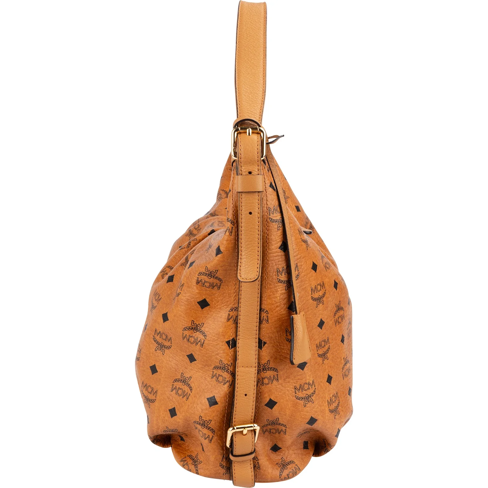 MCM Monogram Visetos Hobo Shoulder Bag