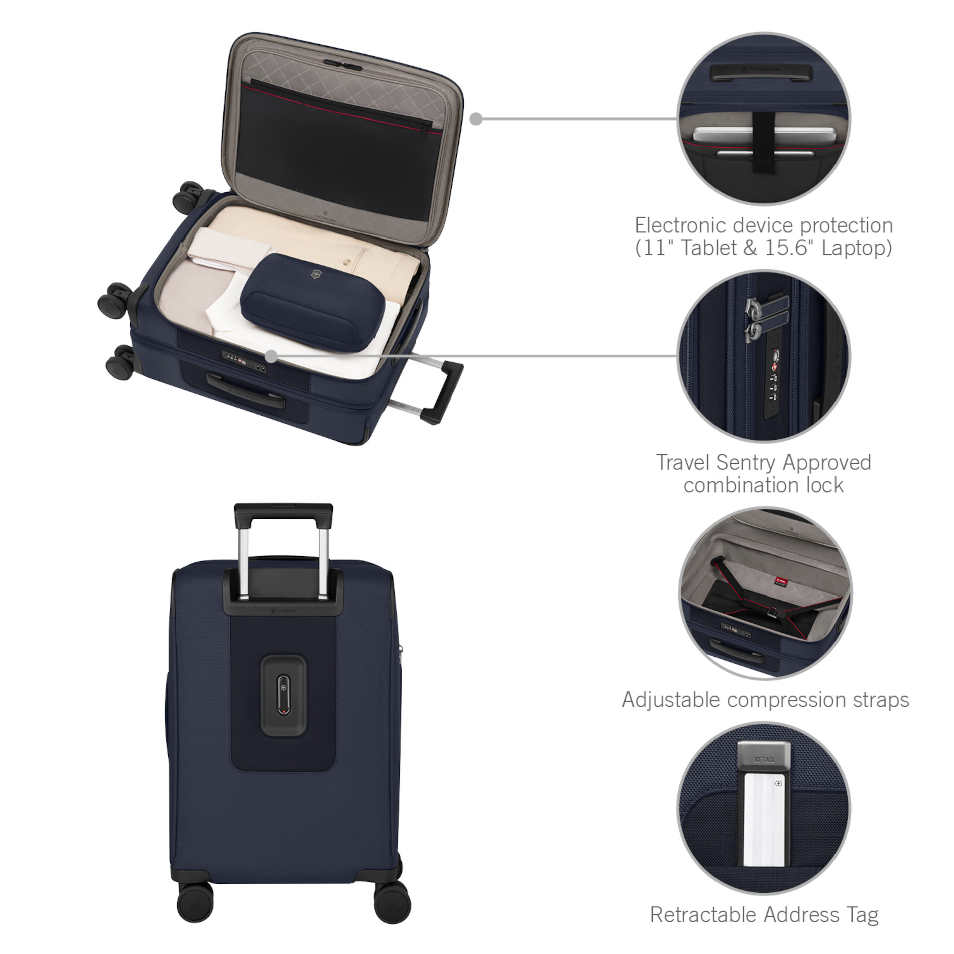 Werks Traveler 7.0 Frequent Flyer Carry-On Business - Navy Blue
