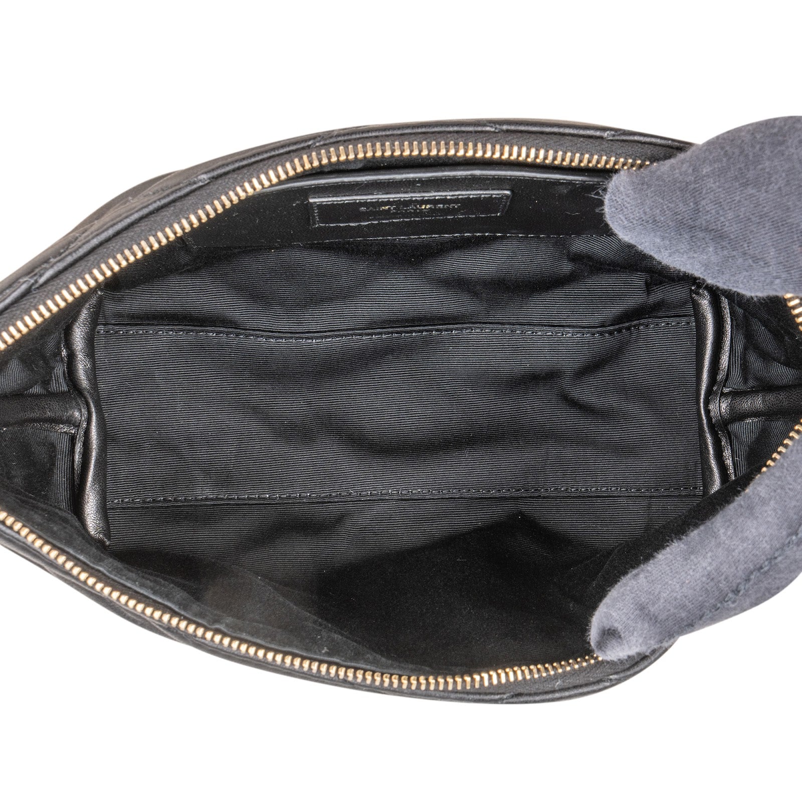 Saint Laurent Quilted Lambskin Sade Pochette