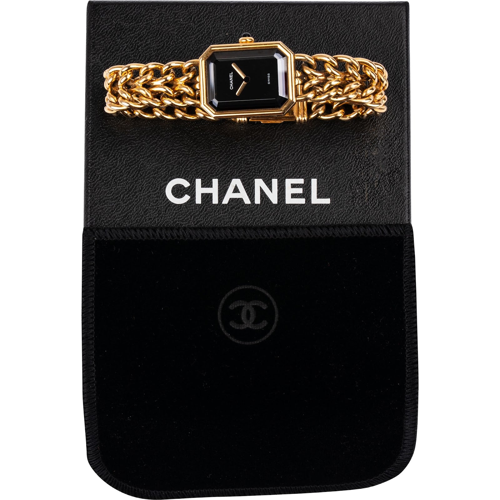 Chanel – Premiere dameshorloge (goudkleurig, maat L)