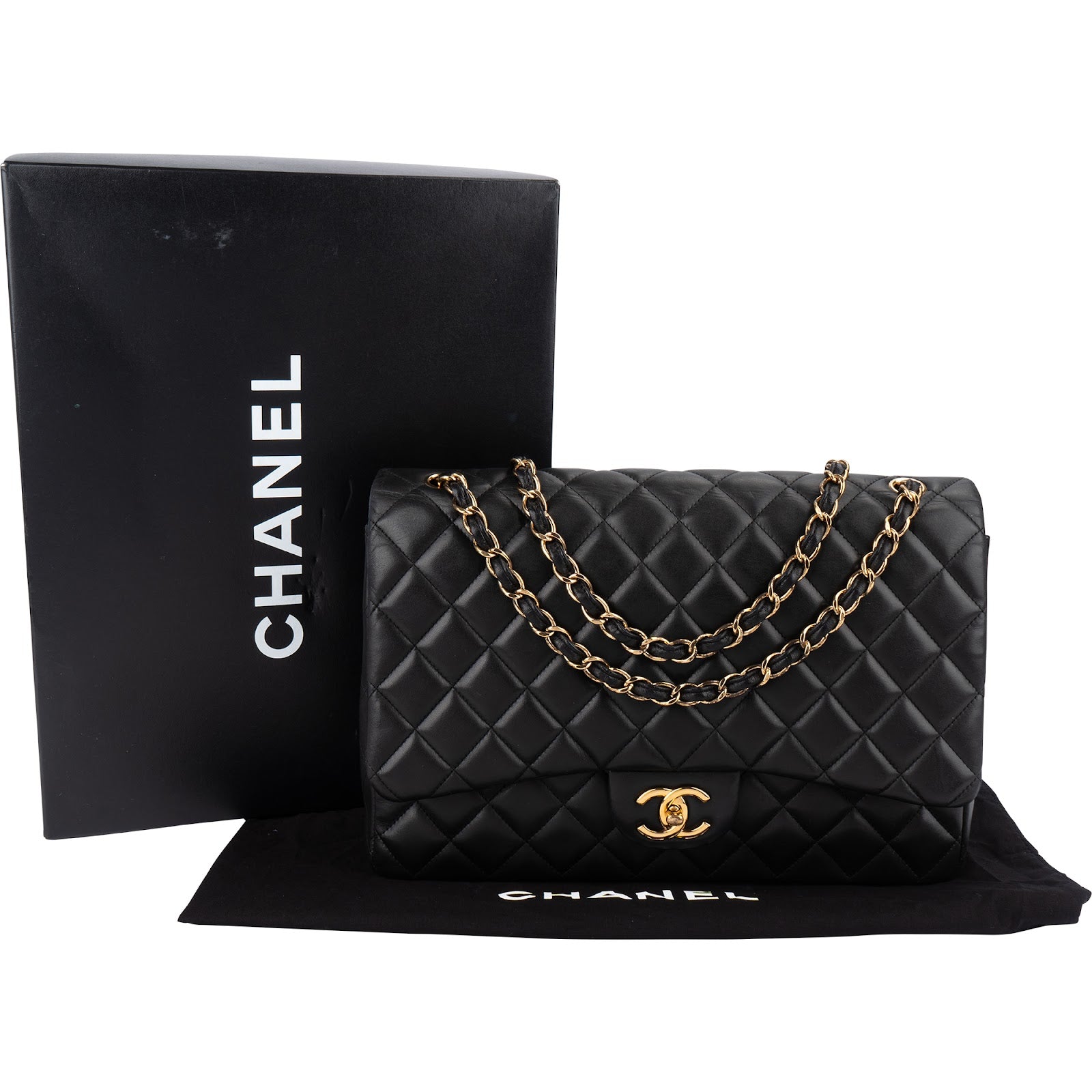 Chanel - Maxi Double Flap Schultertasche