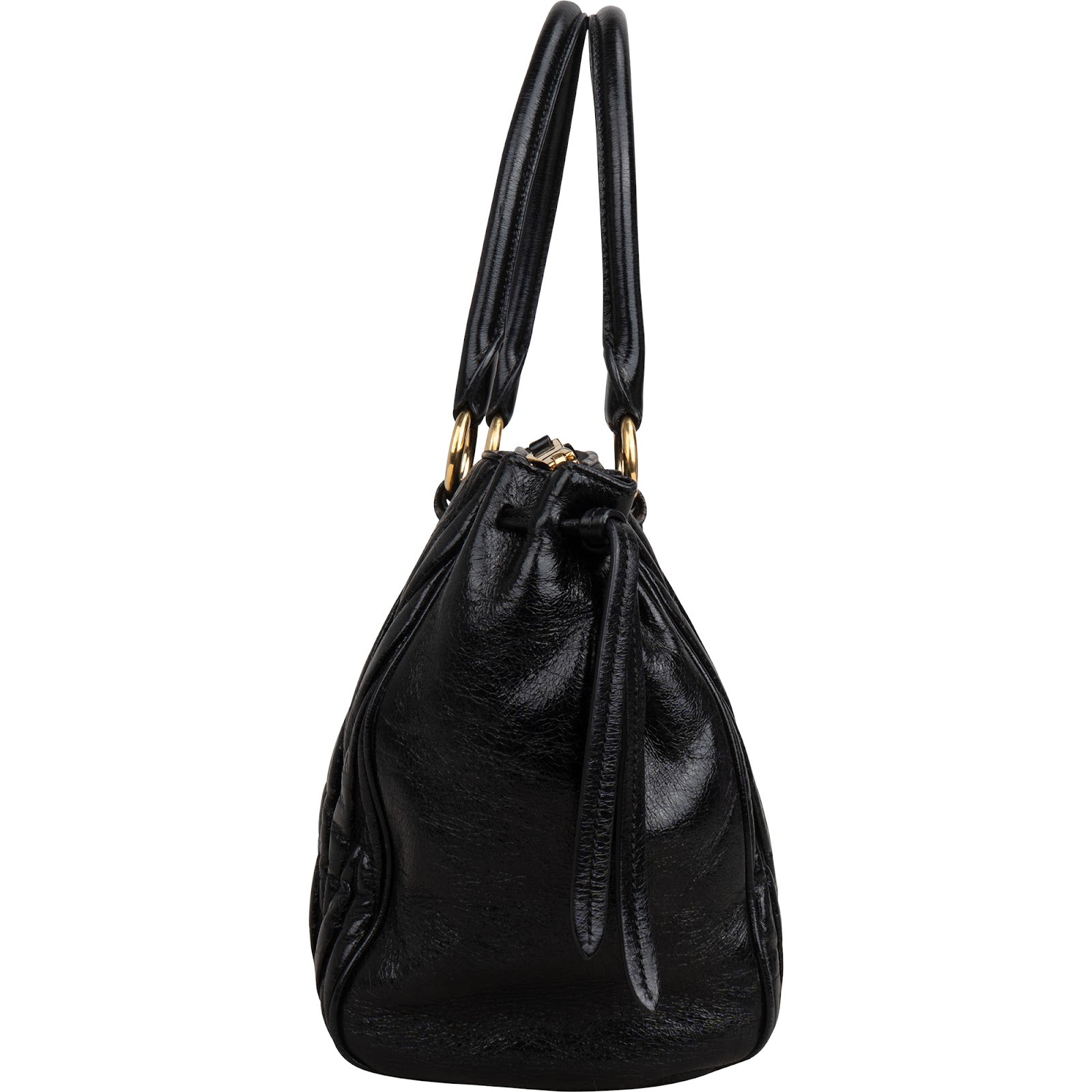 Miu Miu Matelassé Vitello Lux Bow Handbag