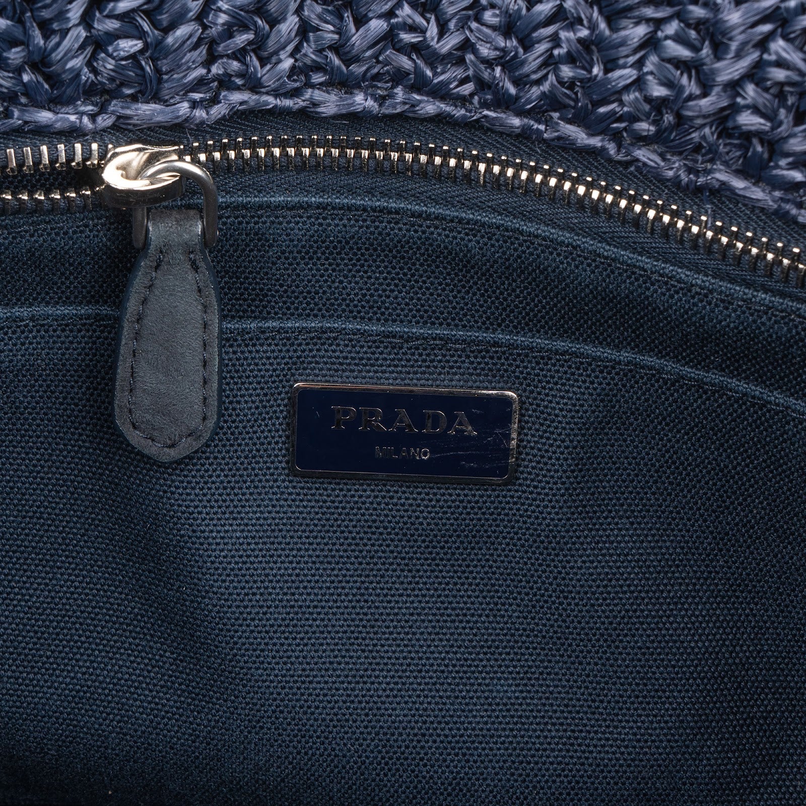 Prada - Woven Raffia Polka-Dot Shoulder Bag