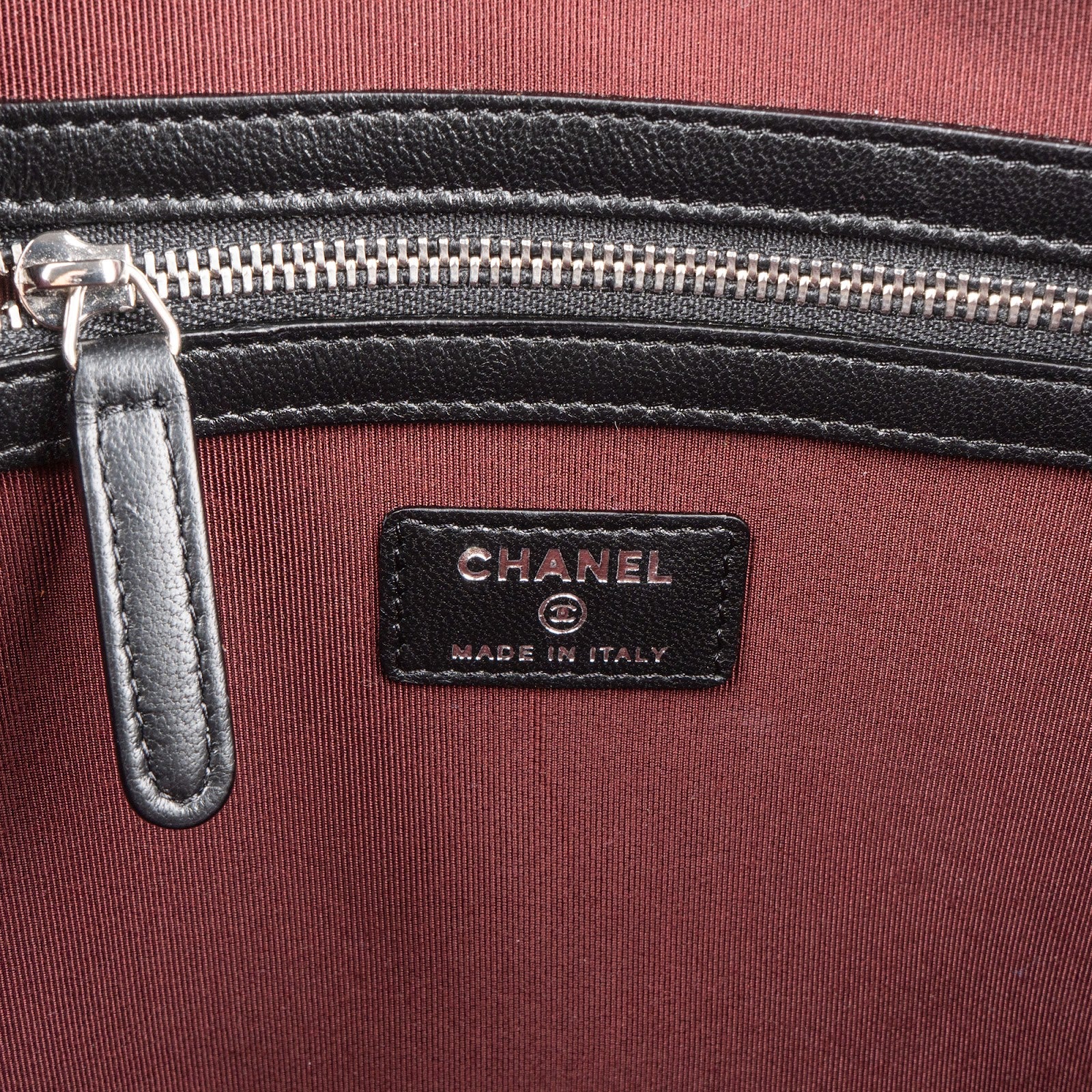 Chanel Quilted Lambskin CC Clutch Bag