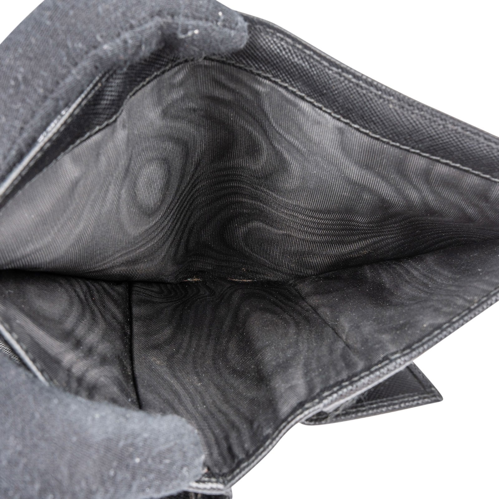 Prada - Saffiano Leather Triangle Trifold Wallet