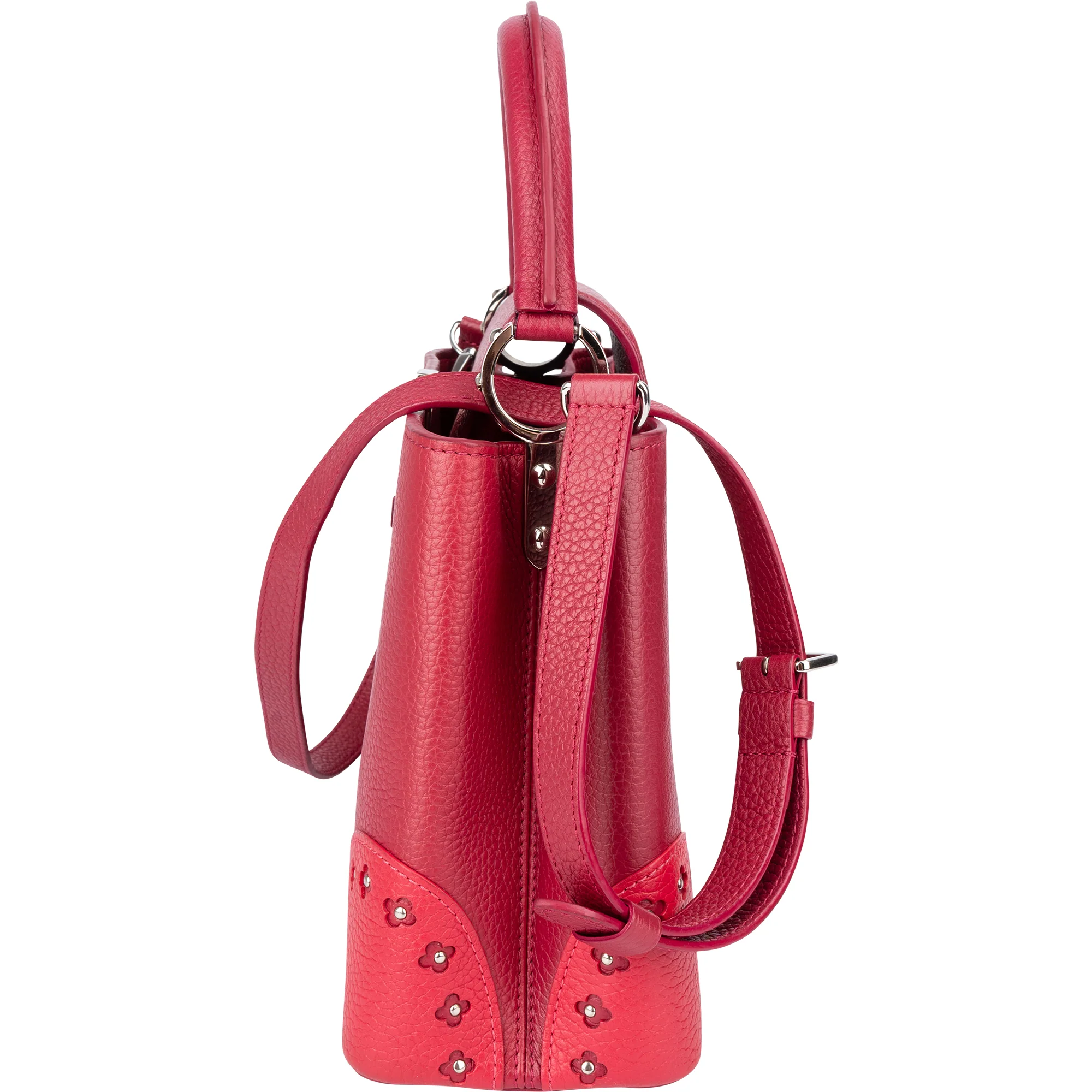 Louis Vuitton Limited Pink Taurillon Capucines MM Handbag