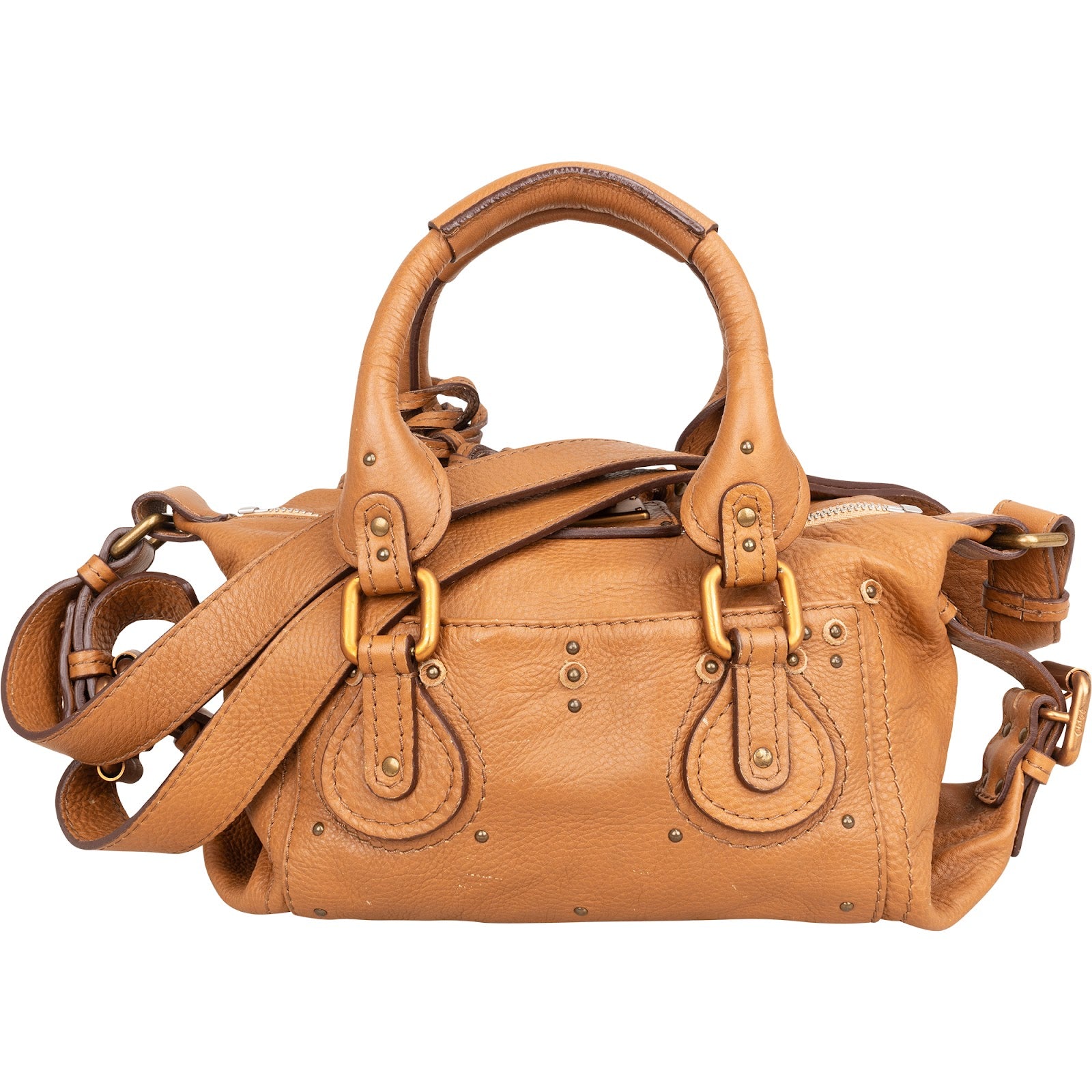 Chloé Grained Leather Small Paddington Shoulder Bag