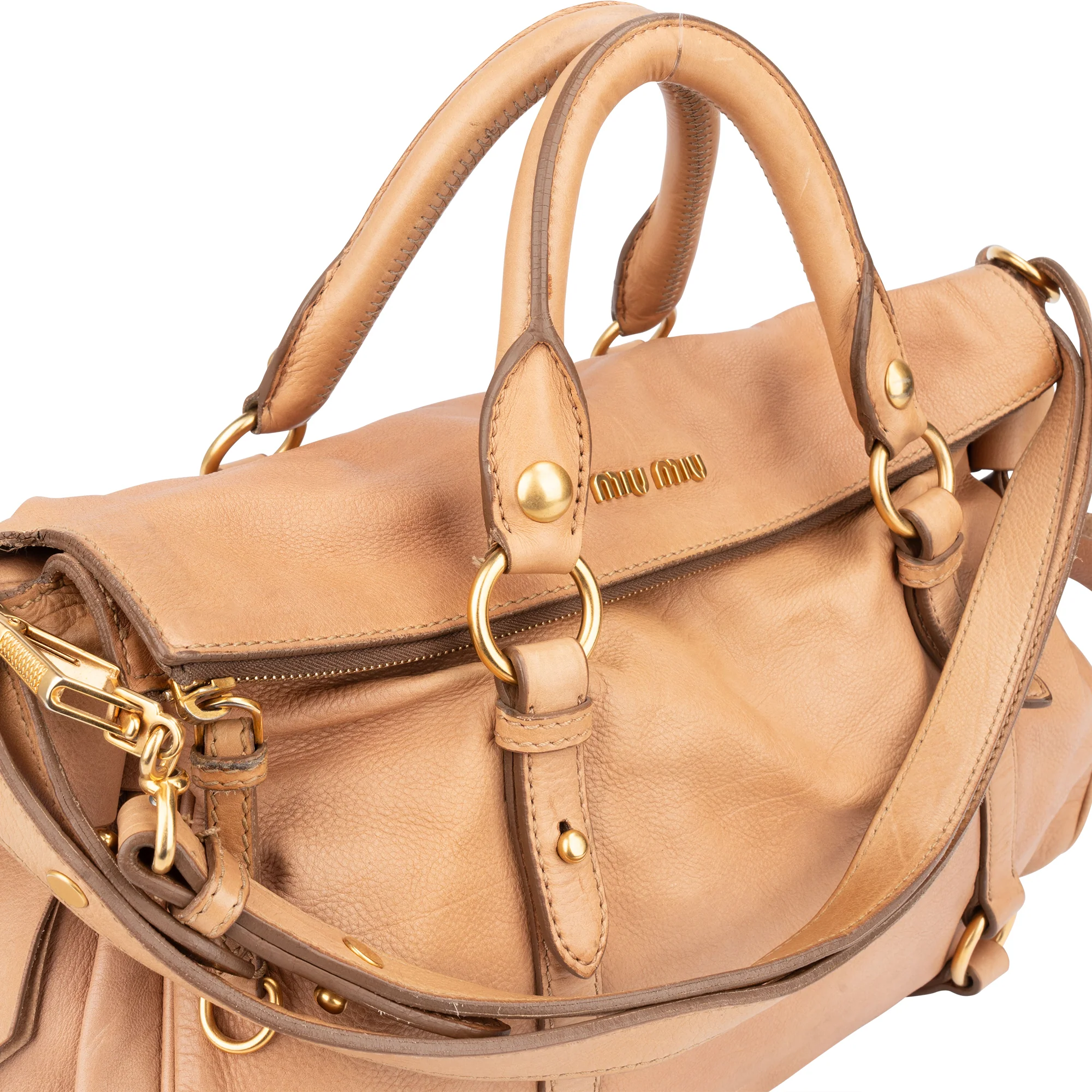 Miu Miu Classic Leather City Handbag