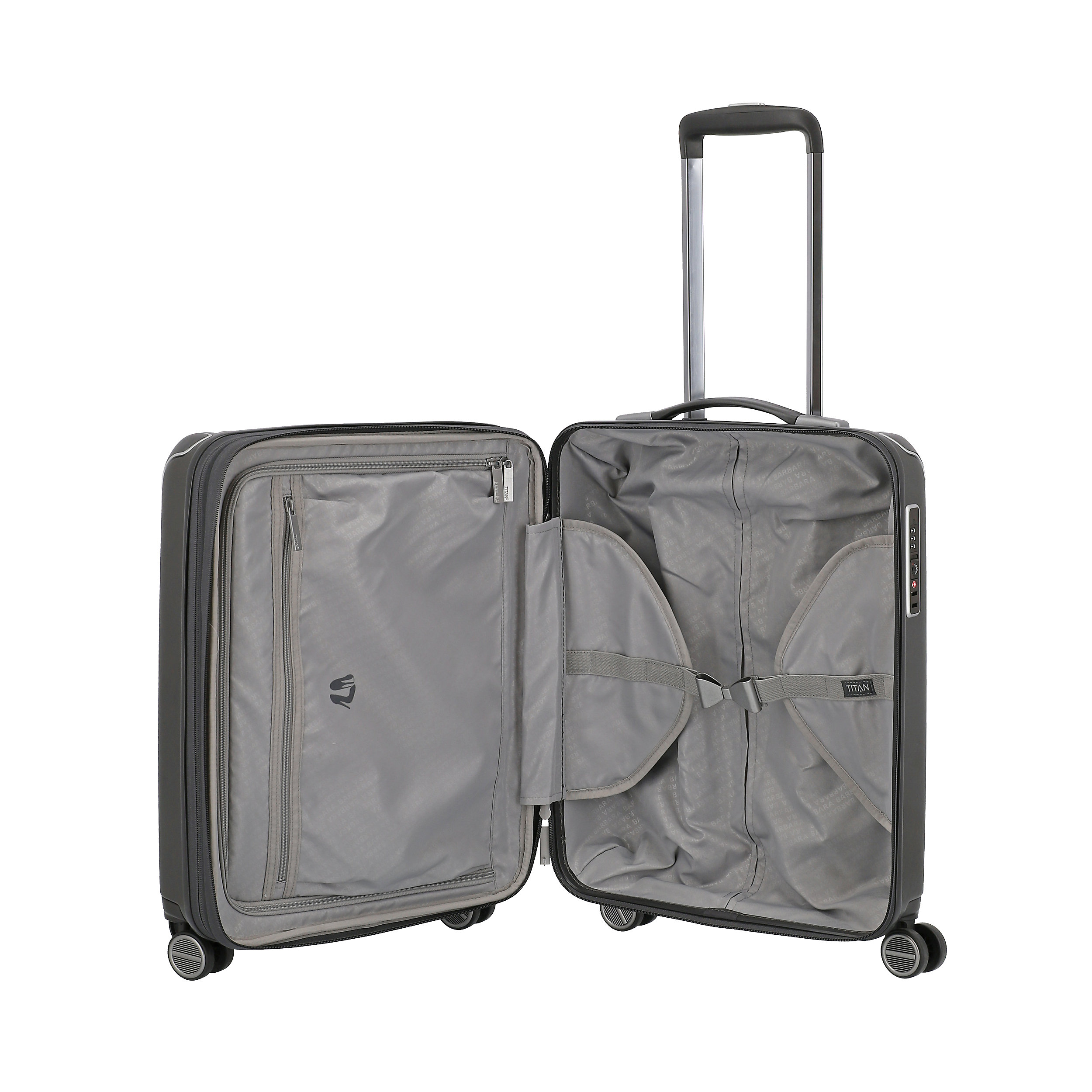 Handgepäcktrolley mit 4 Rollen S 55 cm EXP Barbara Glint 39 Liter