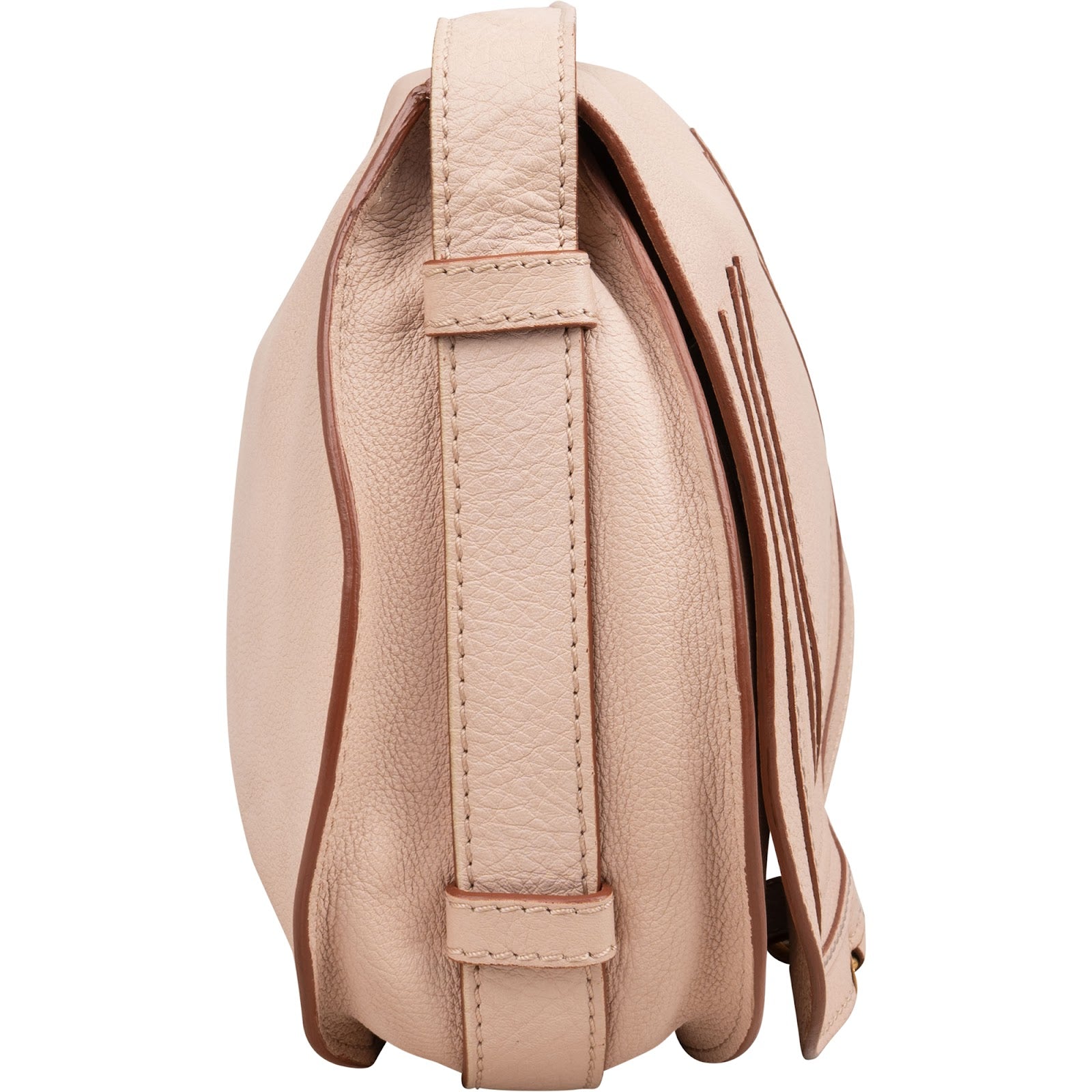 Chloé Grained Calfskin Marcie Saddle Crossbody Bag