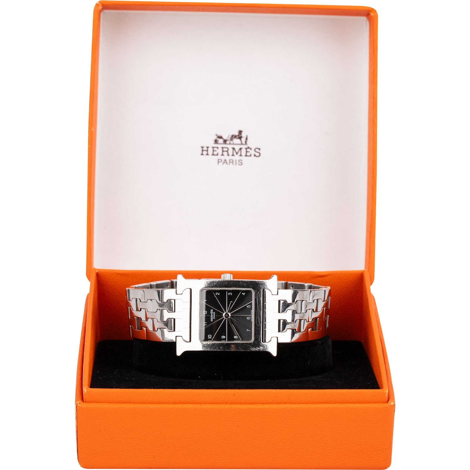 Hermès Silver Tone Heure H HH1.210 Damenuhr