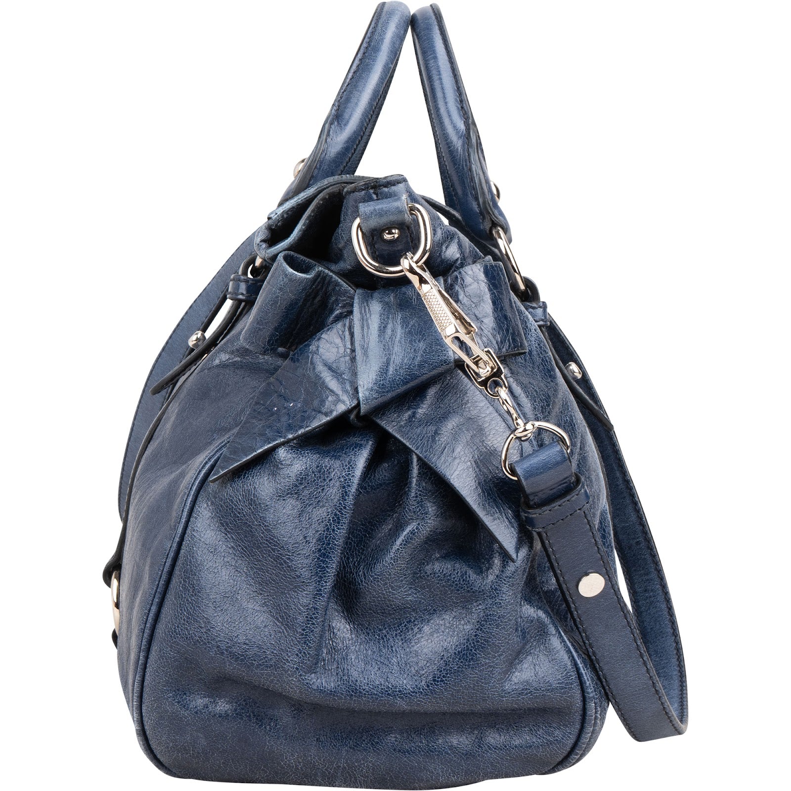 Miu Miu - Vitello Lux Bow Satchel handtas
