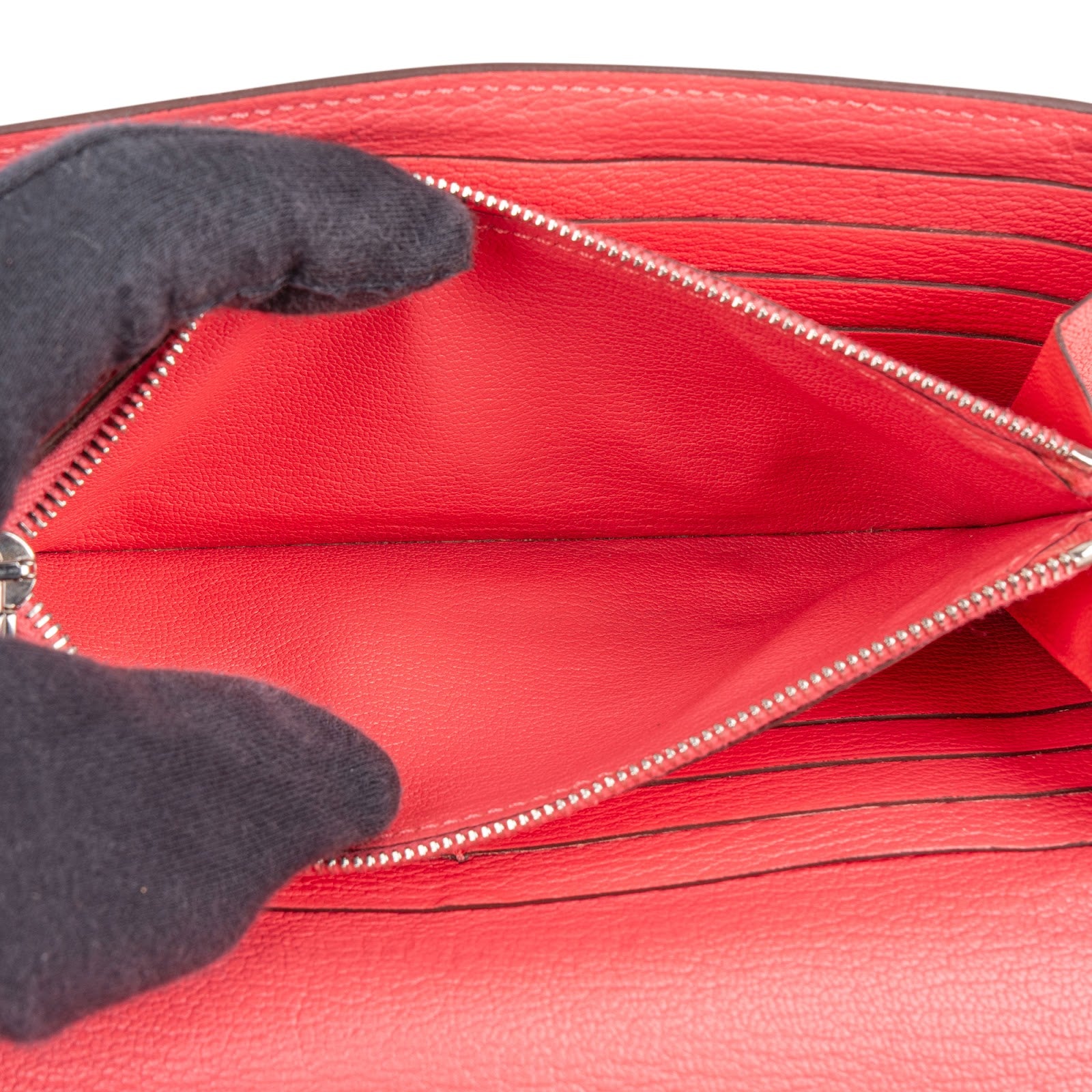 Hermès Bubble Gum Mysore Leather Kelly Wallet