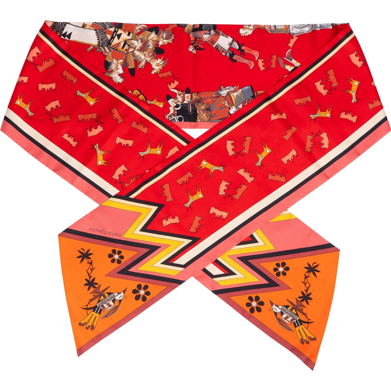 Hermès - Las Kachinas Maxi Twilly Silk Scarf